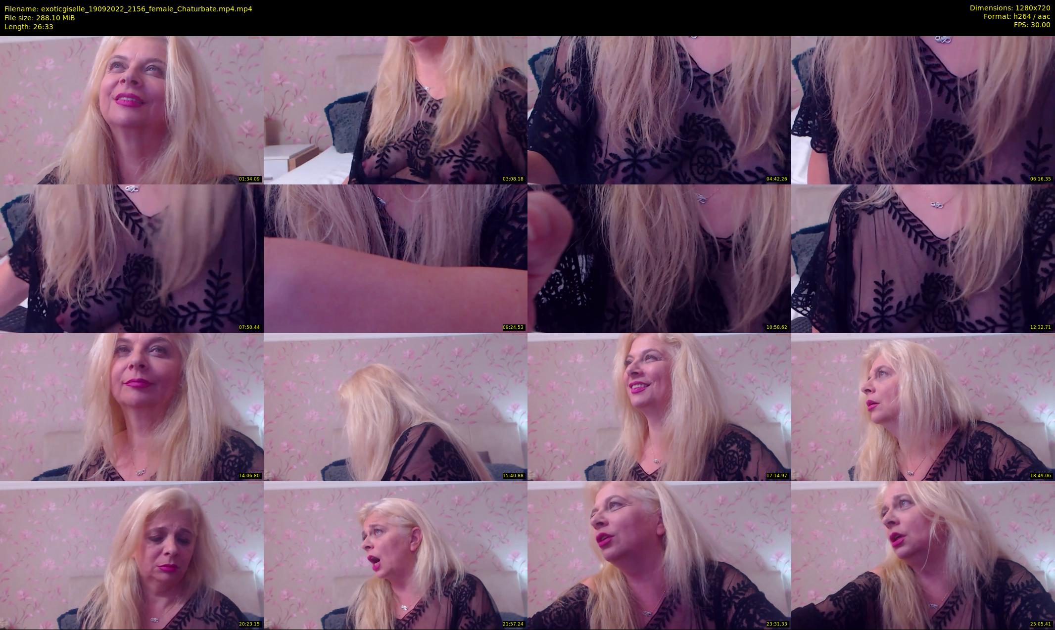 exoticgiselle — 27 minute Chaturbate female cam show recording, 720p, Sep 19, 2022