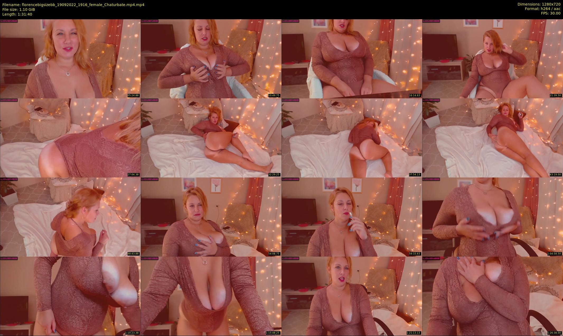 florencebigsizebb — 92 minute Chaturbate female cam show recording, 720p, Sep 19, 2022