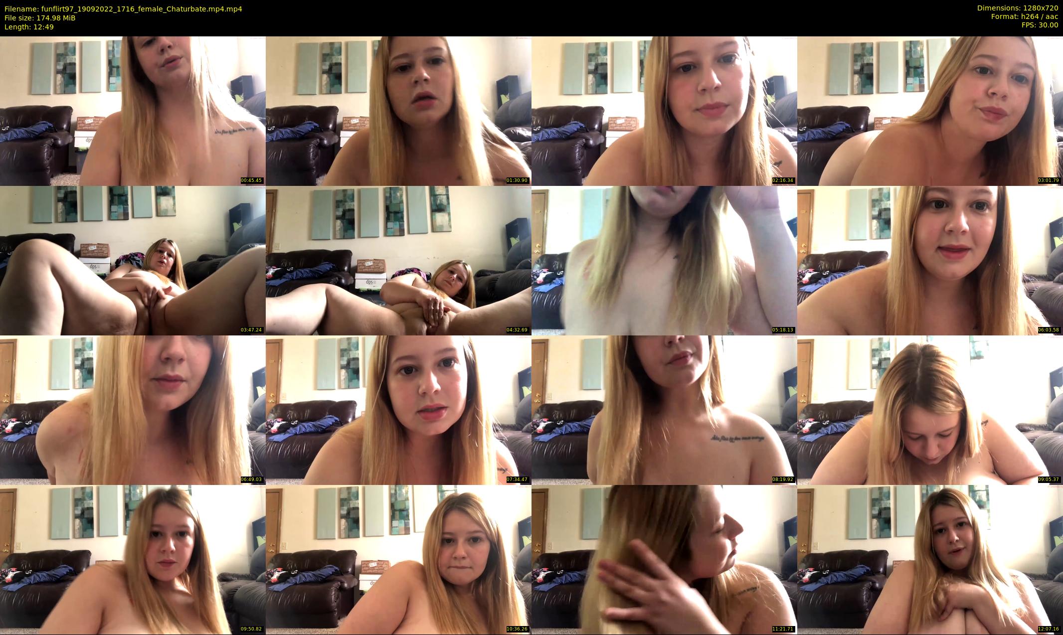 funflirt97 — 13 minute Chaturbate female cam show recording, 720p, Sep 19, 2022