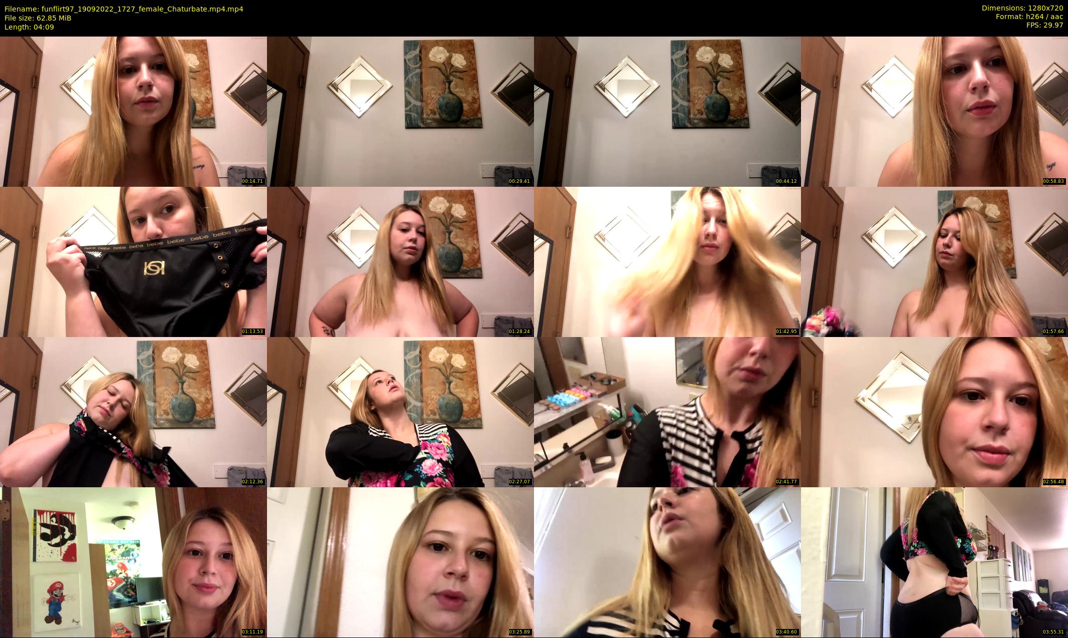 funflirt97 — 5 minute Chaturbate female cam show recording, 720p, Sep 19, 2022