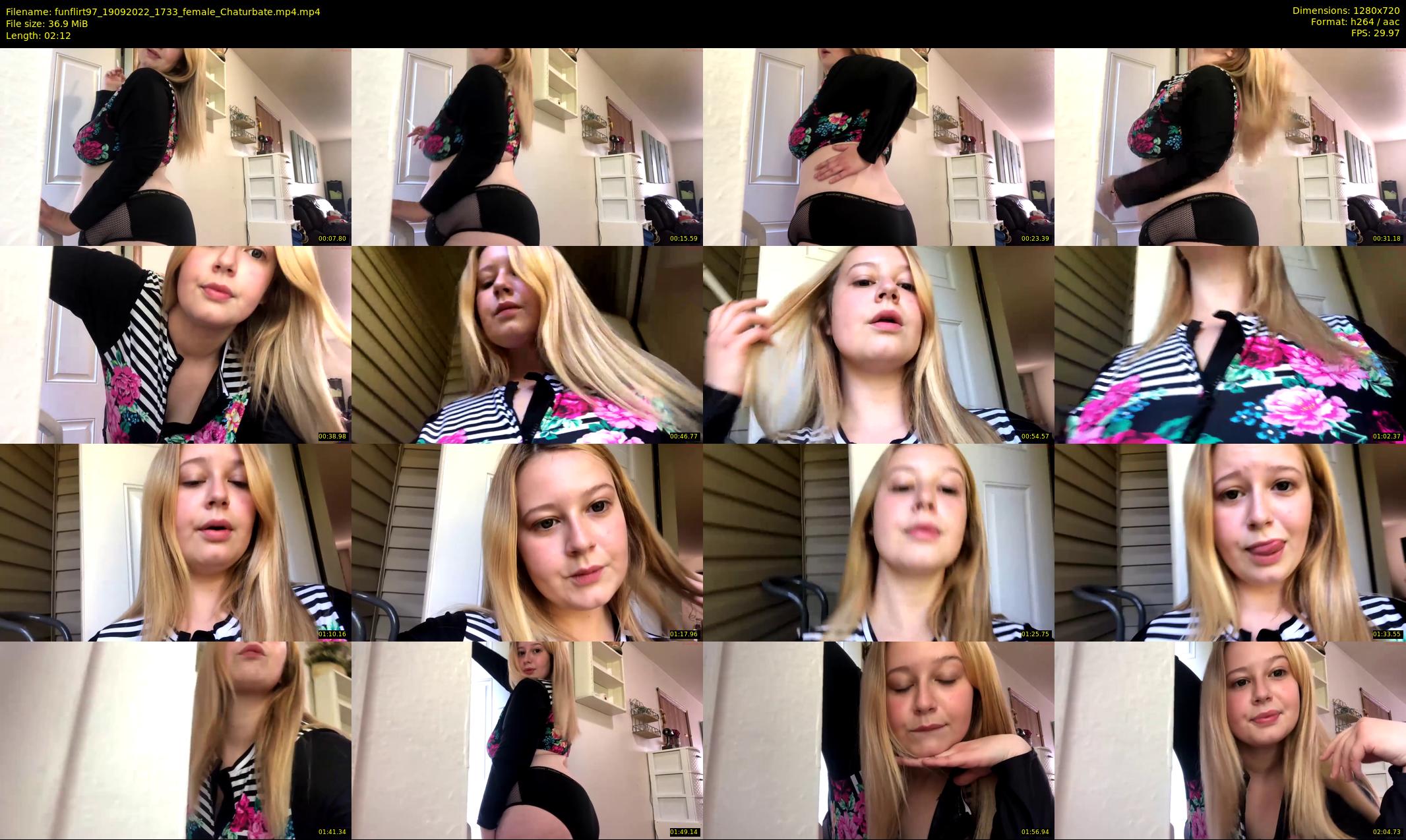 funflirt97 — 3 minute Chaturbate female cam show recording, 720p, Sep 19, 2022
