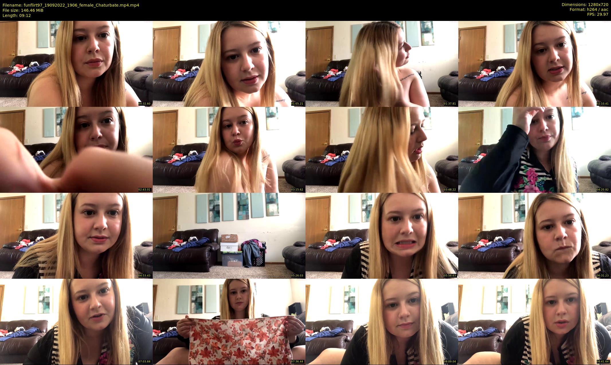 funflirt97 — 10 minute Chaturbate female cam show recording, 720p, Sep 19, 2022