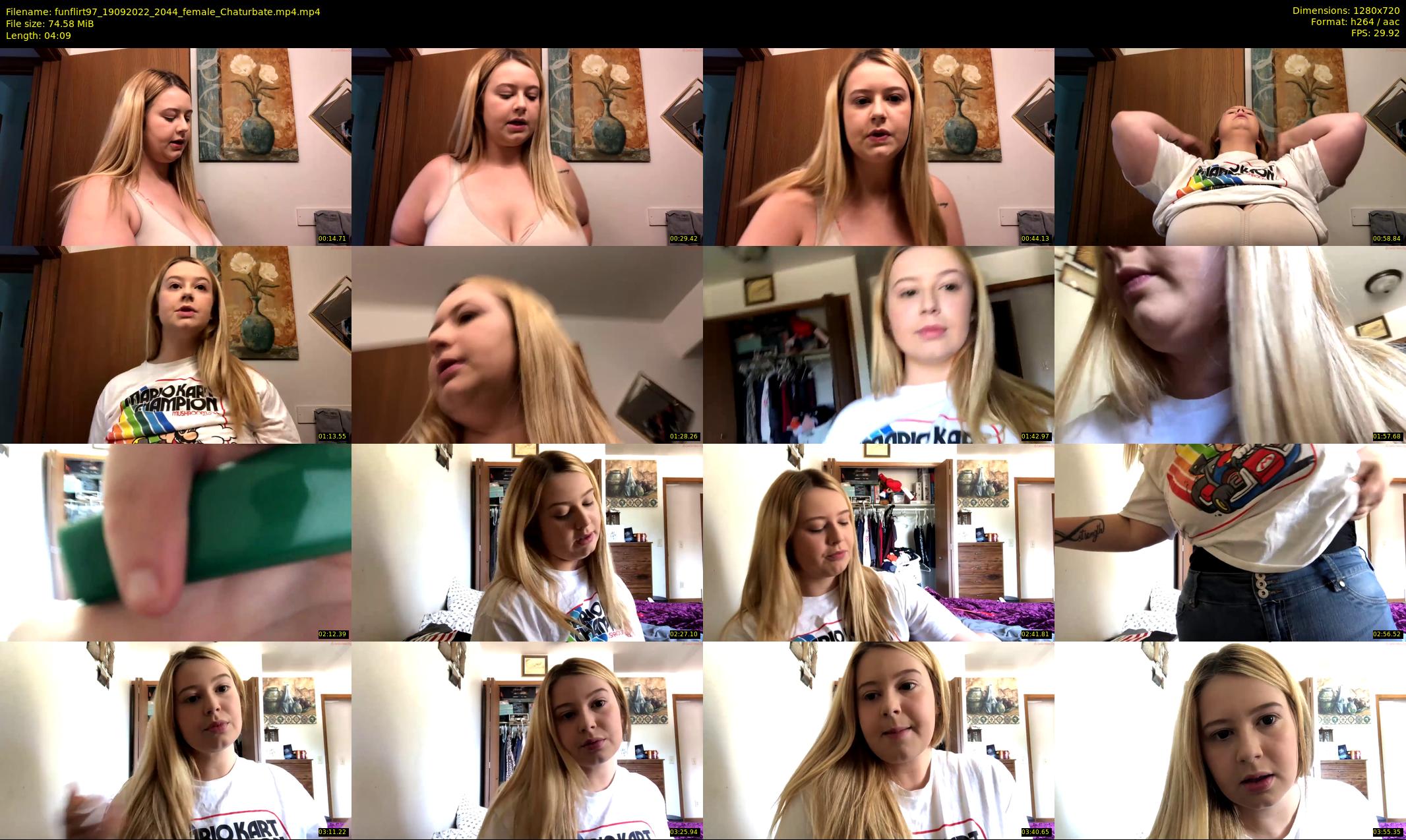 funflirt97 — 5 minute Chaturbate female cam show recording, 720p, Sep 19, 2022