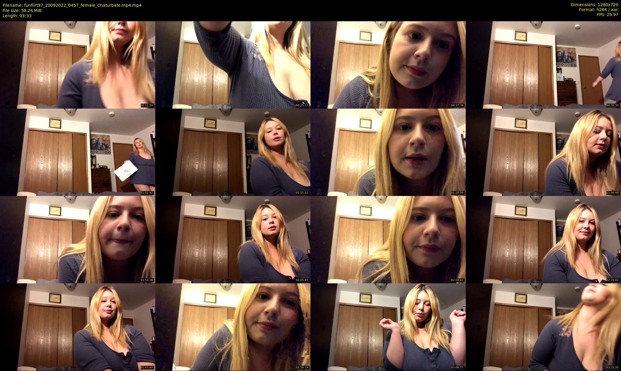 funflirt97 — 4 minute Chaturbate female cam show recording, 720p, Sep 20, 2022