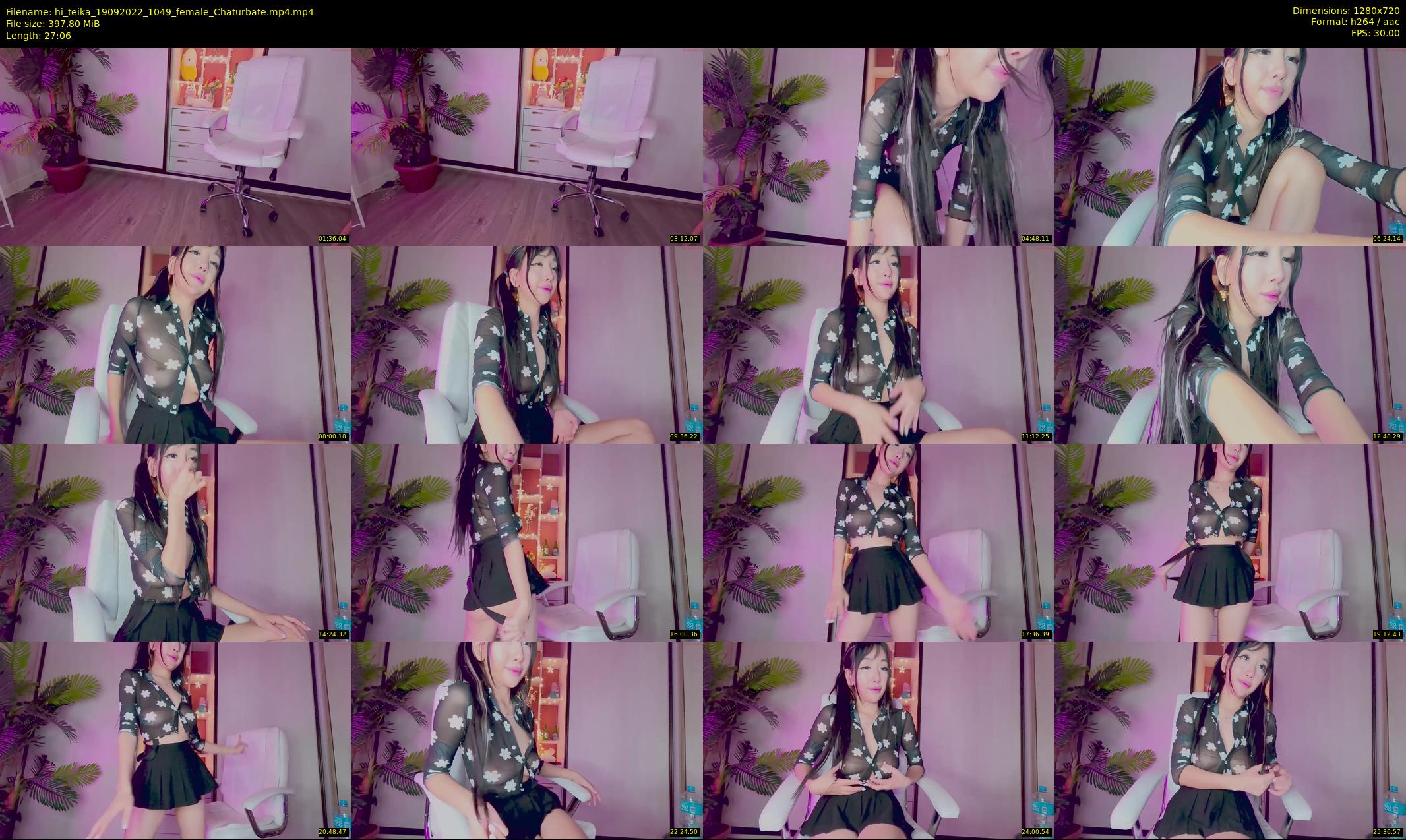 hi_teika — 28 minute Chaturbate female cam show recording, 720p, Sep 19, 2022
