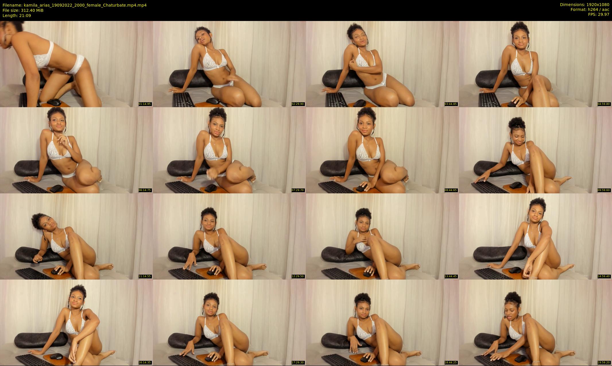 kamila_arias — 22 minute Chaturbate female cam show recording, 1080p, Sep 19, 2022