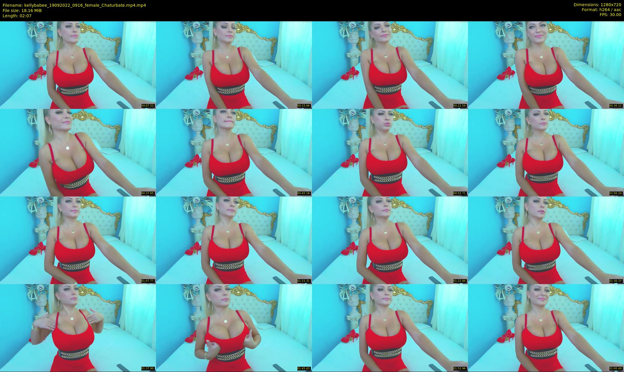 kellybabee — 3 minute Chaturbate female cam show recording, 720p, Sep 19, 2022