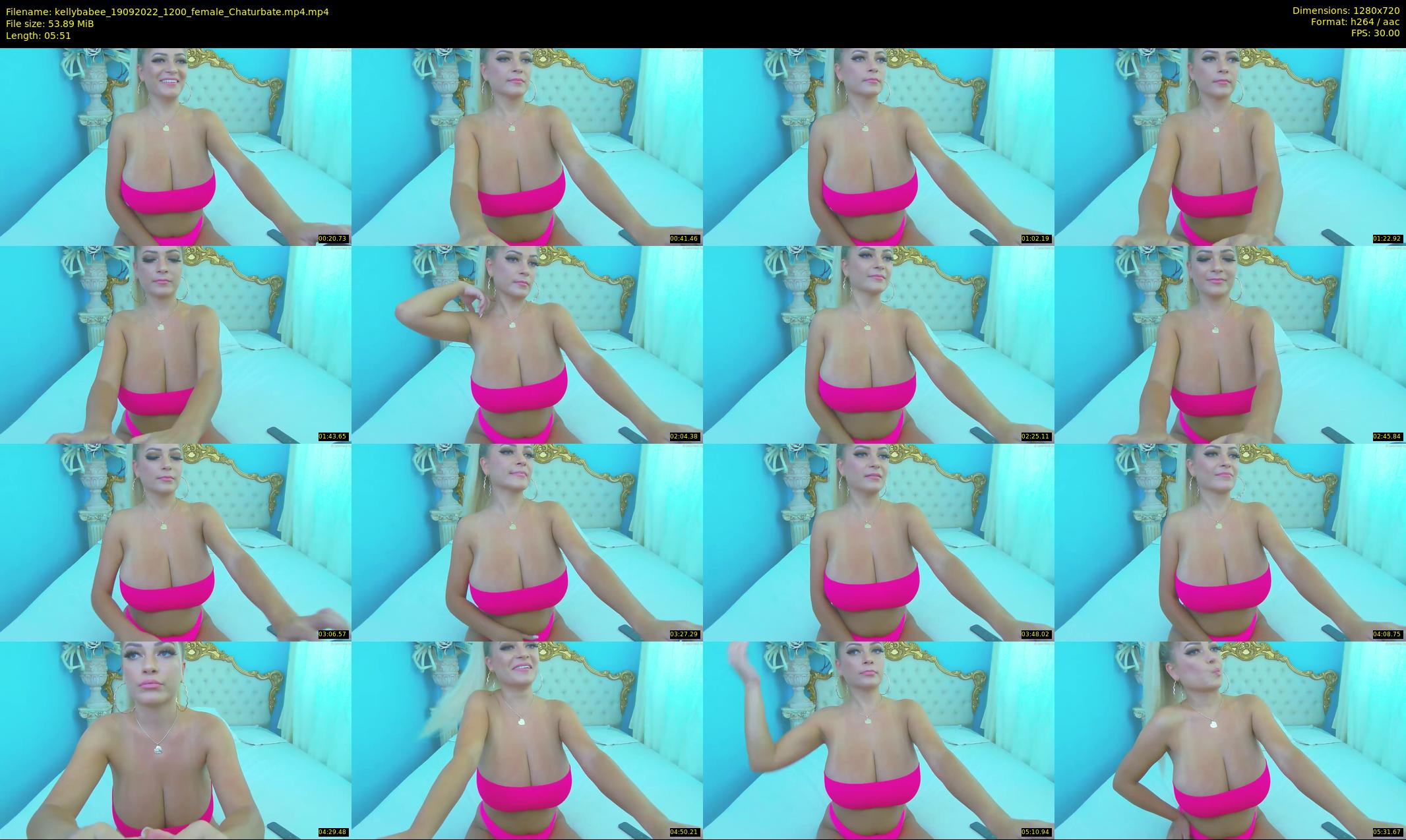kellybabee — 6 minute Chaturbate female cam show recording, 720p, Sep 19, 2022