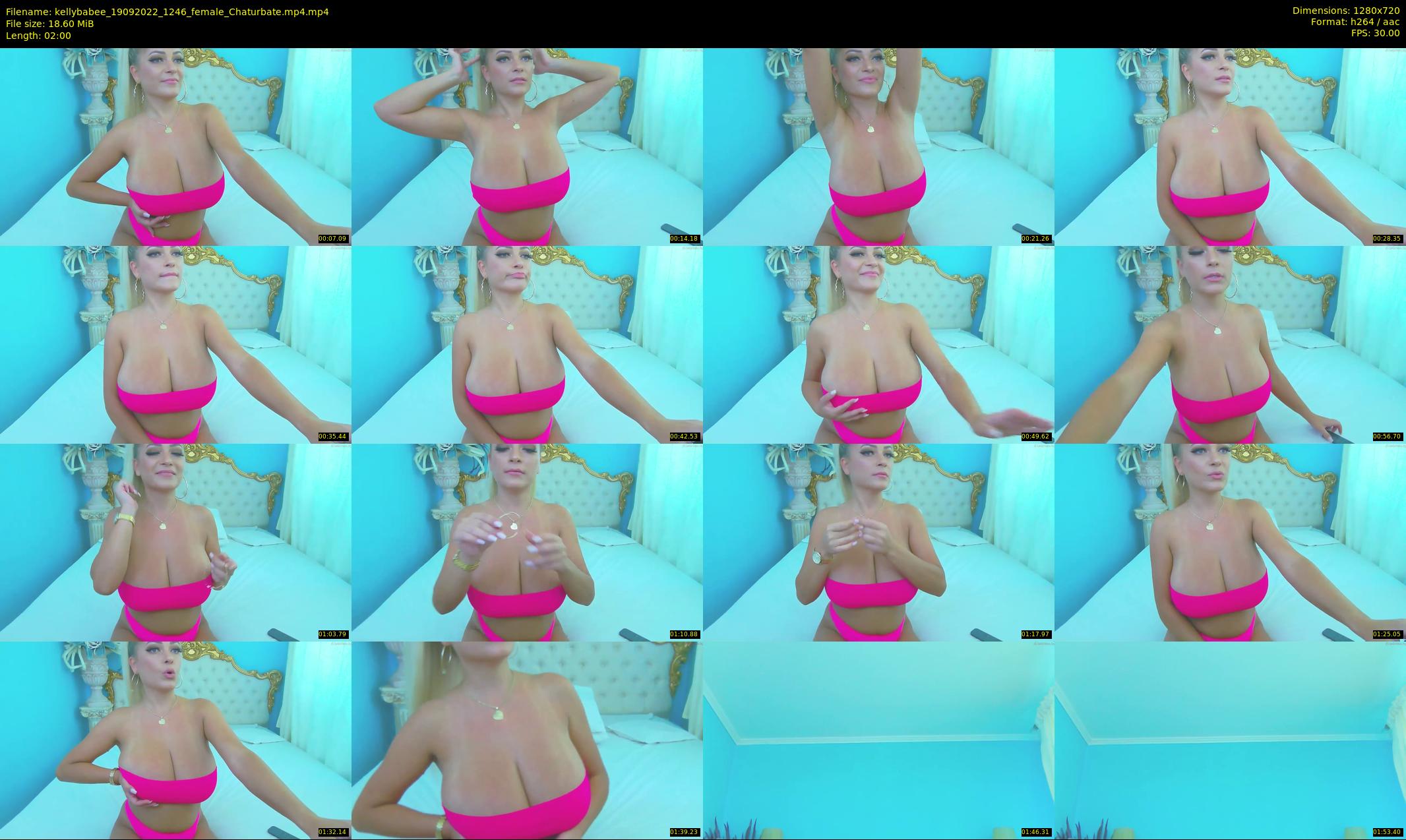 kellybabee — 2 minute Chaturbate female cam show recording, 720p, Sep 19, 2022