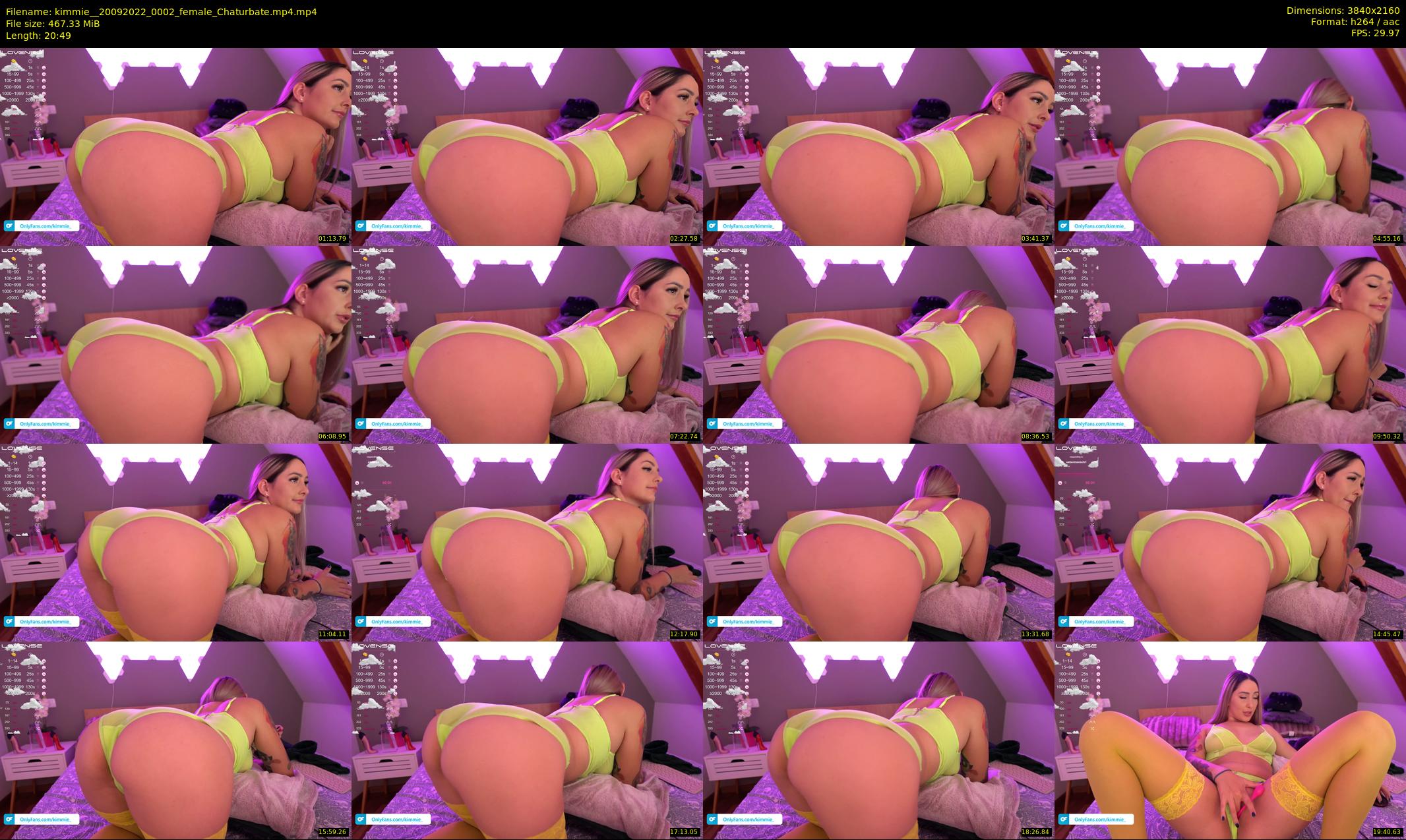 kimmie_ — 21 minute Chaturbate female cam show recording, 4K, Sep 20, 2022