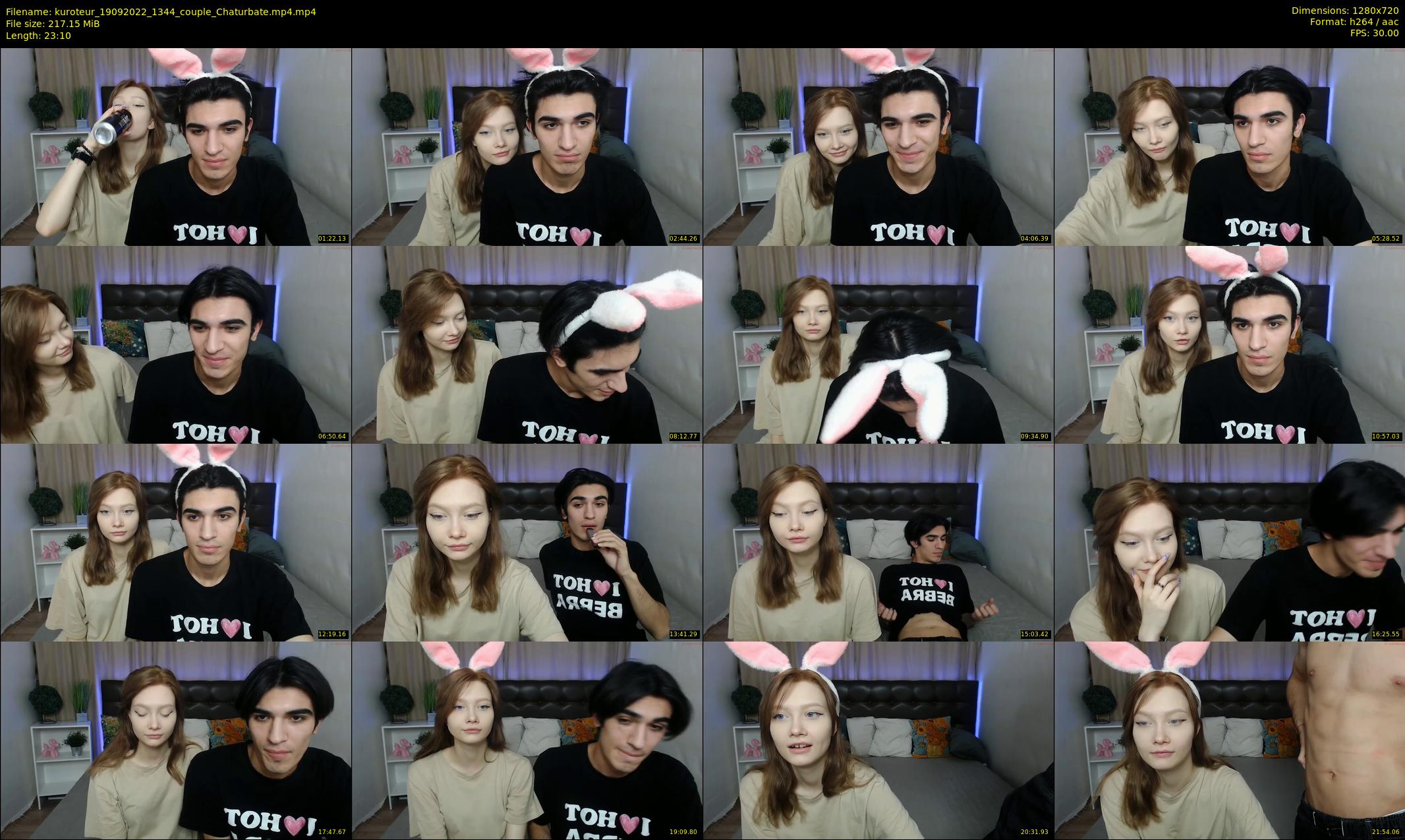 kuroteur — 24 minute Chaturbate couple cam show recording, 720p, Sep 19, 2022