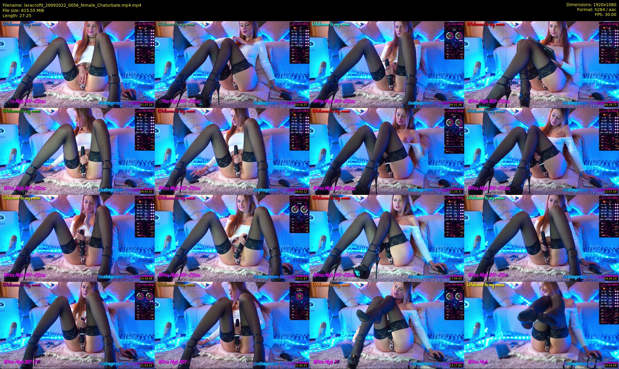 laracroftt — 28 minute Chaturbate female cam show recording, 1080p, Sep 20, 2022