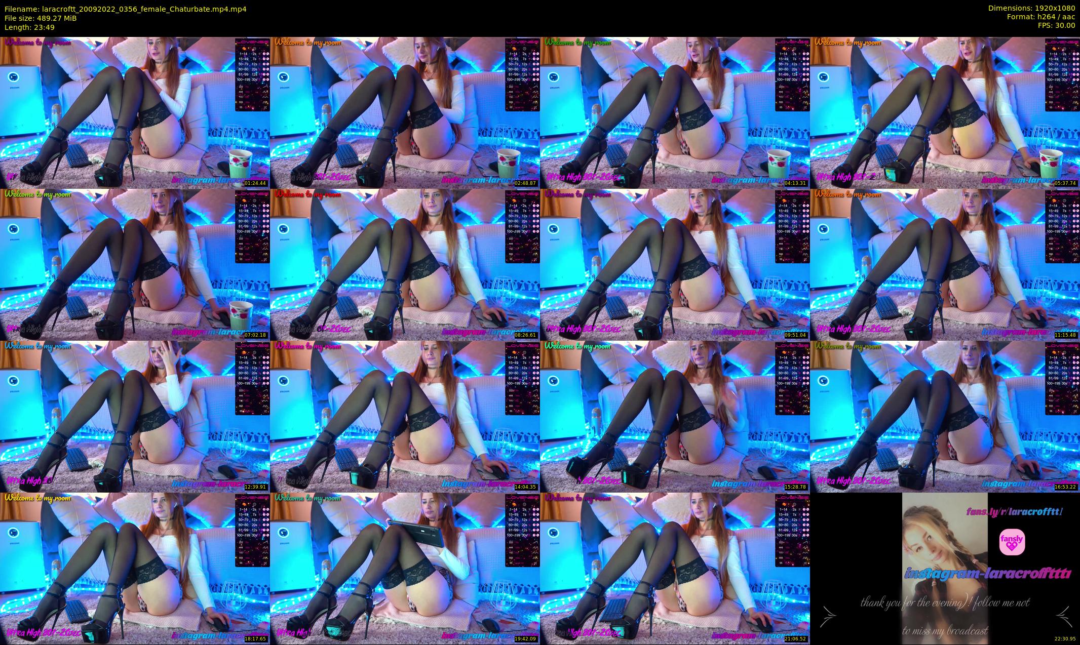 laracroftt — 24 minute Chaturbate female cam show recording, 1080p, Sep 20, 2022