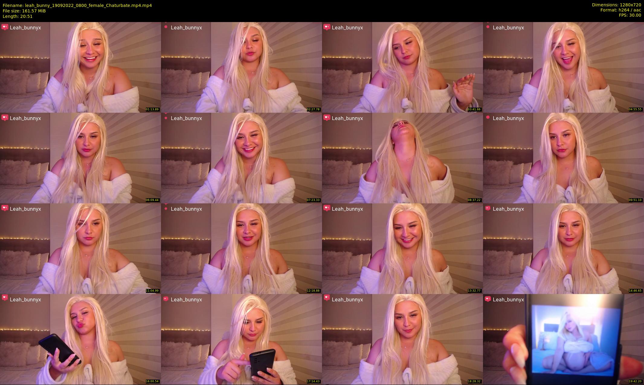 leah_bunny — 21 minute Chaturbate female cam show recording, 720p, Sep 19, 2022