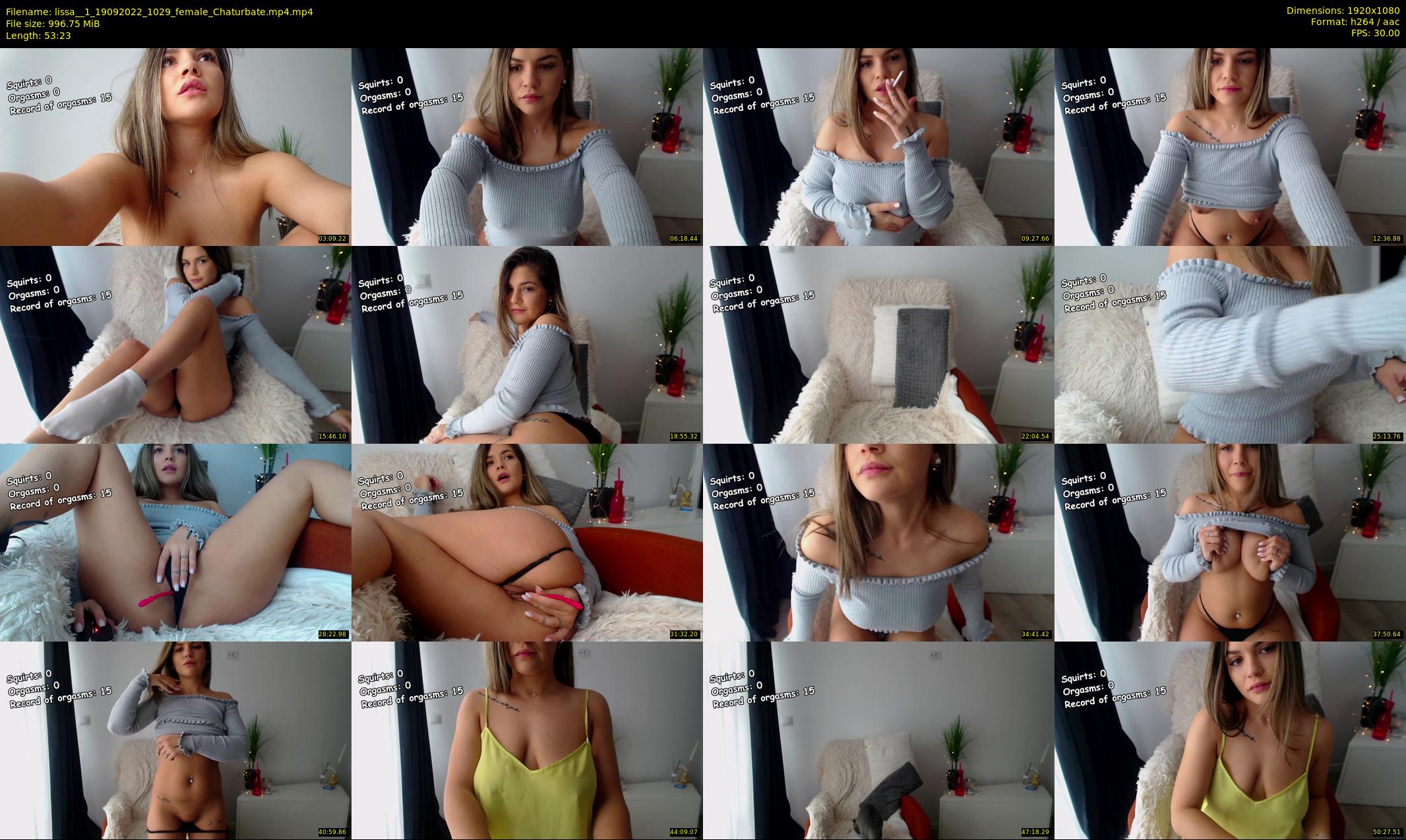 lissa__1 — 54 minute Chaturbate female cam show recording, 1080p, Sep 19, 2022