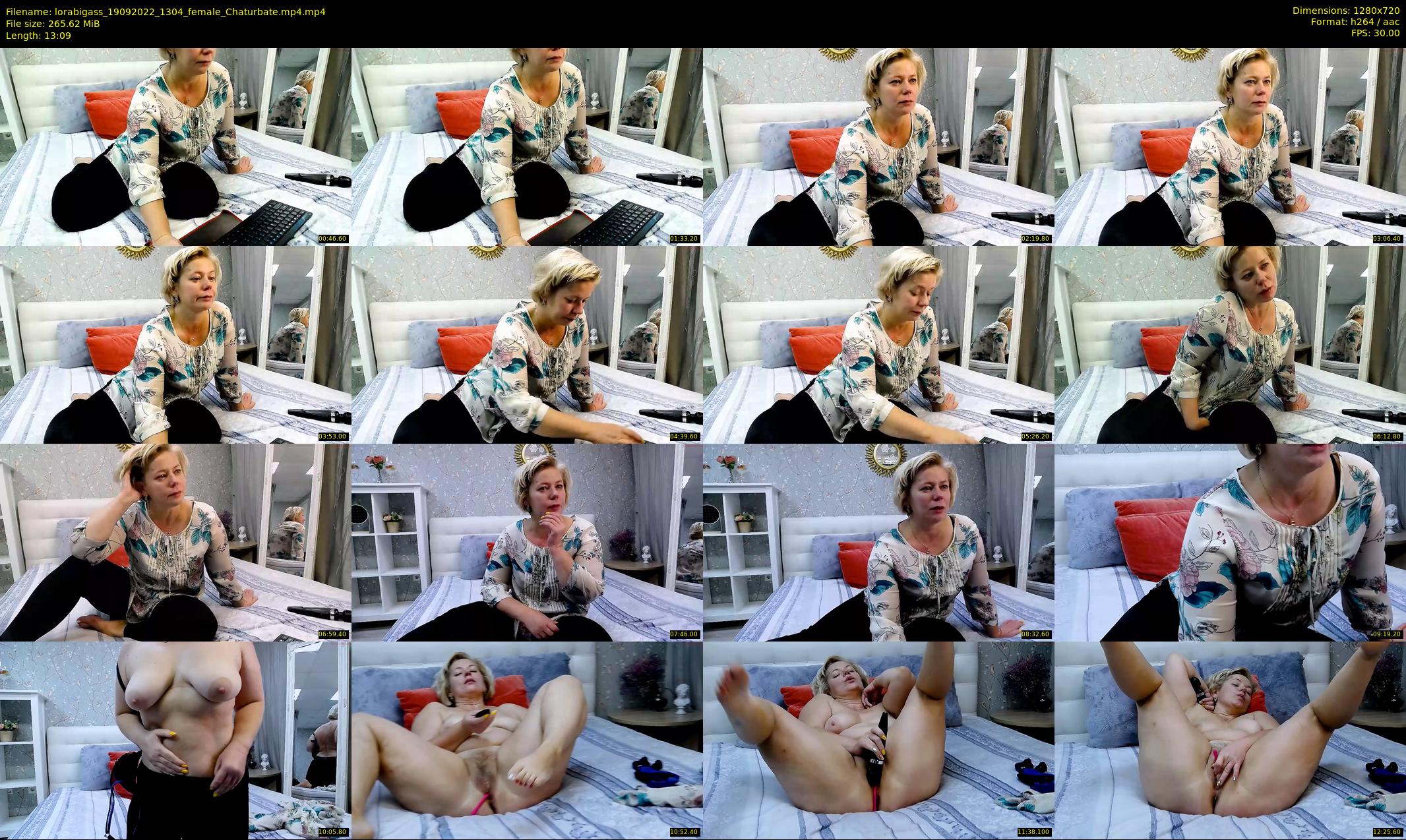 lorabigass — 14 minute Chaturbate female cam show recording, 720p, Sep 19, 2022