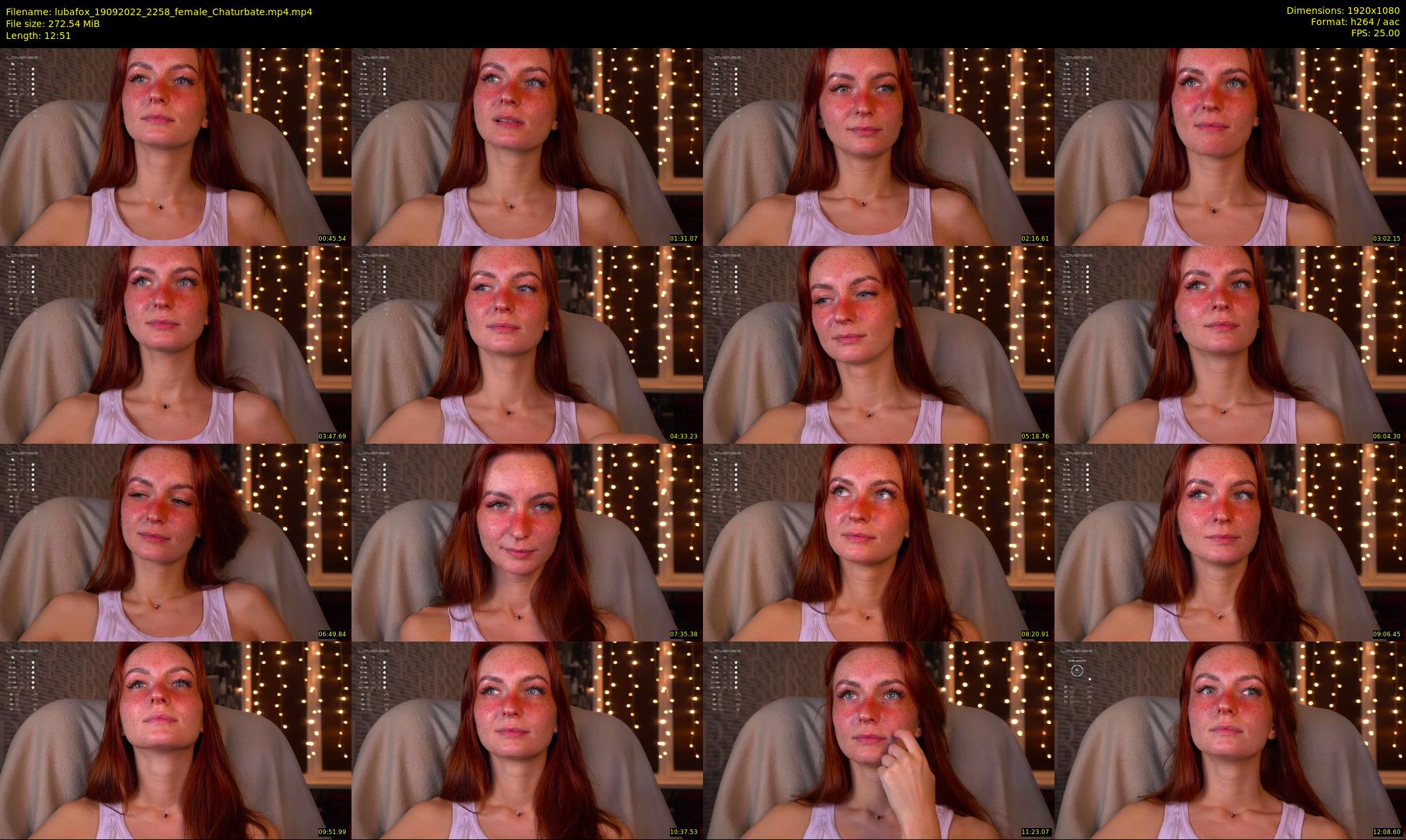 lubafox — 13 minute Chaturbate female cam show recording, 1080p, Sep 19, 2022