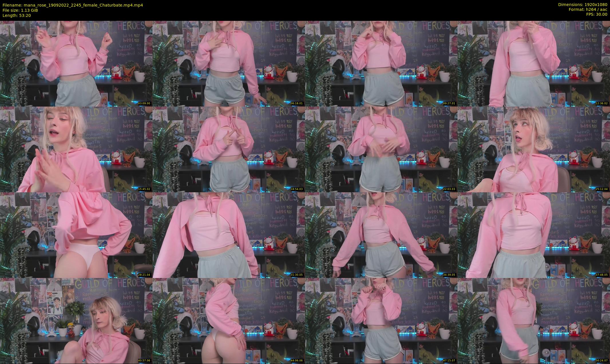 mana_rose — 54 minute Chaturbate female cam show recording, 1080p, Sep 19, 2022