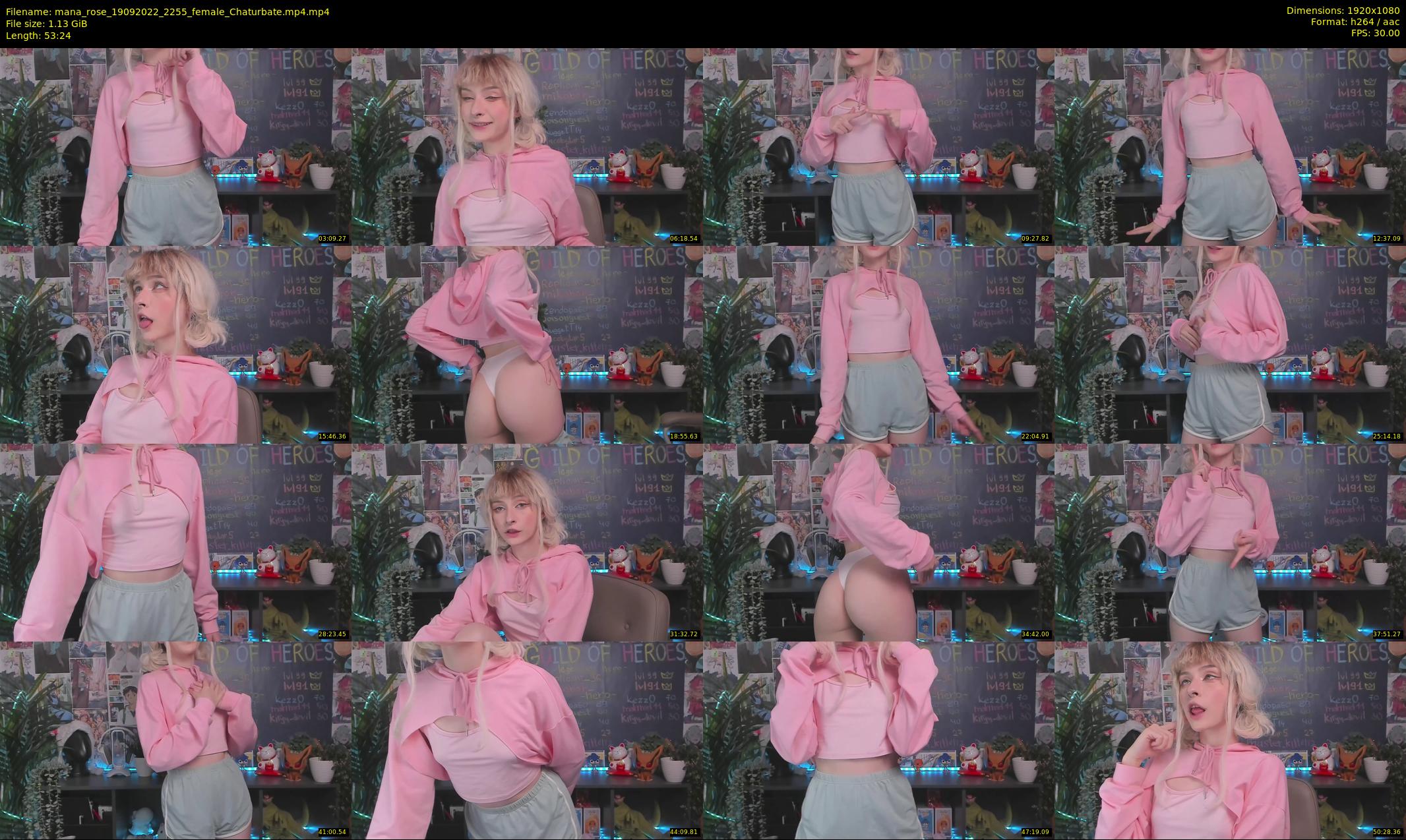 mana_rose — 54 minute Chaturbate female cam show recording, 1080p, Sep 19, 2022