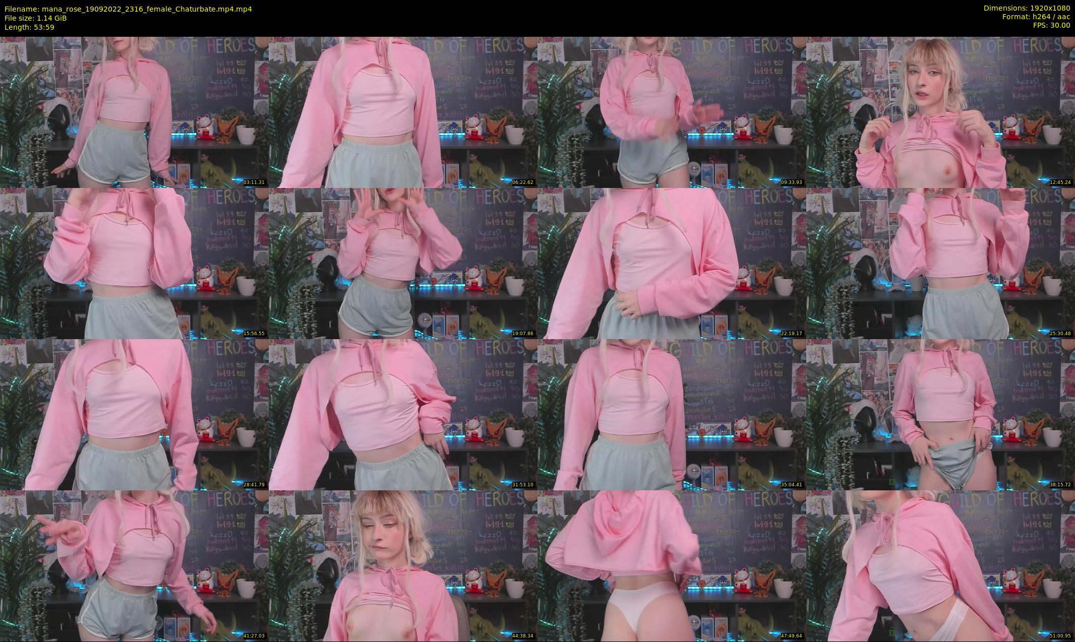 mana_rose — 54 minute Chaturbate female cam show recording, 1080p, Sep 19, 2022