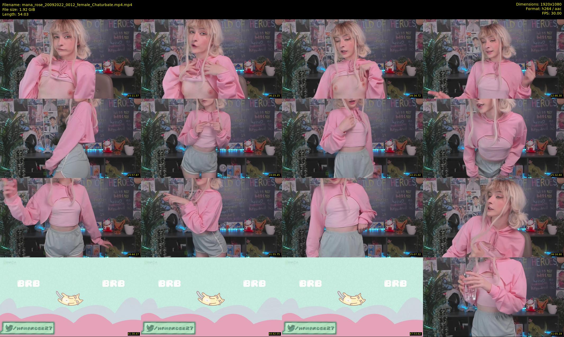 mana_rose — 55 minute Chaturbate female cam show recording, 1080p, Sep 20, 2022