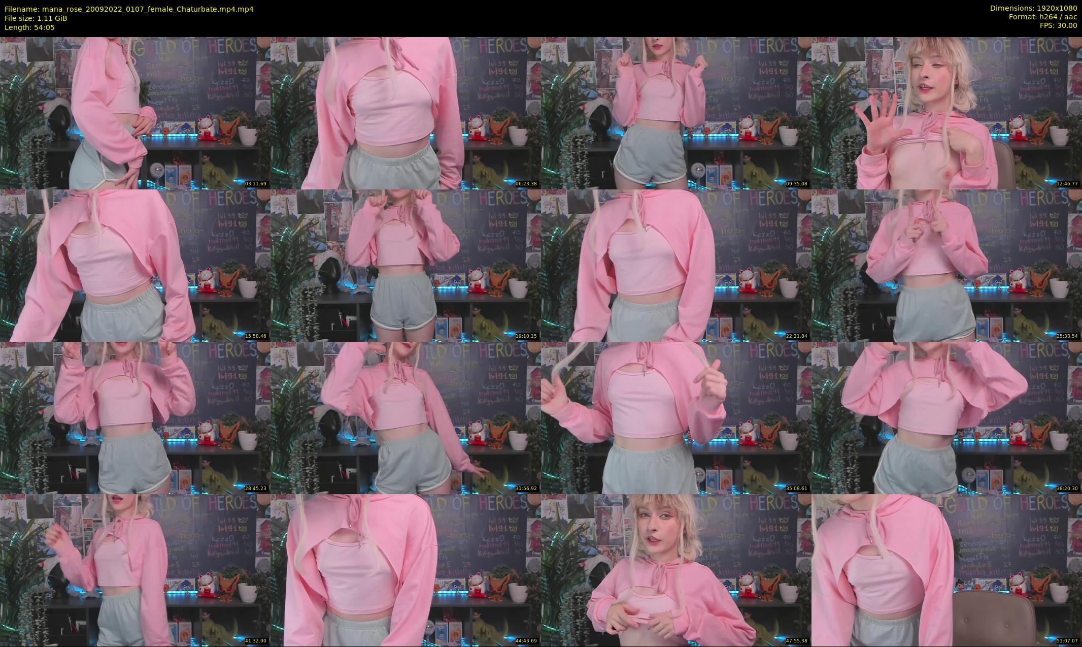 mana_rose — 55 minute Chaturbate female cam show recording, 1080p, Sep 20, 2022