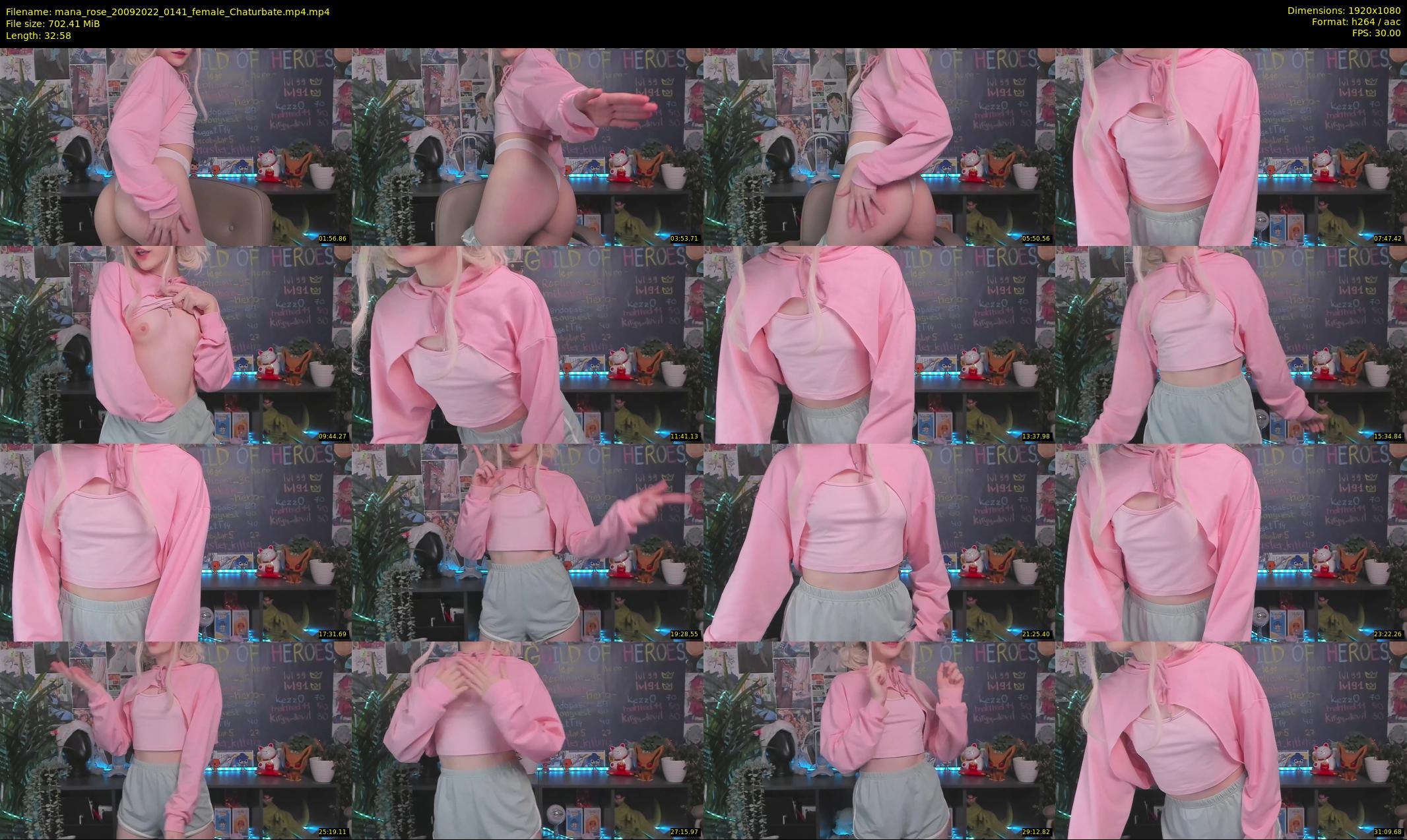 mana_rose — 33 minute Chaturbate female cam show recording, 1080p, Sep 20, 2022