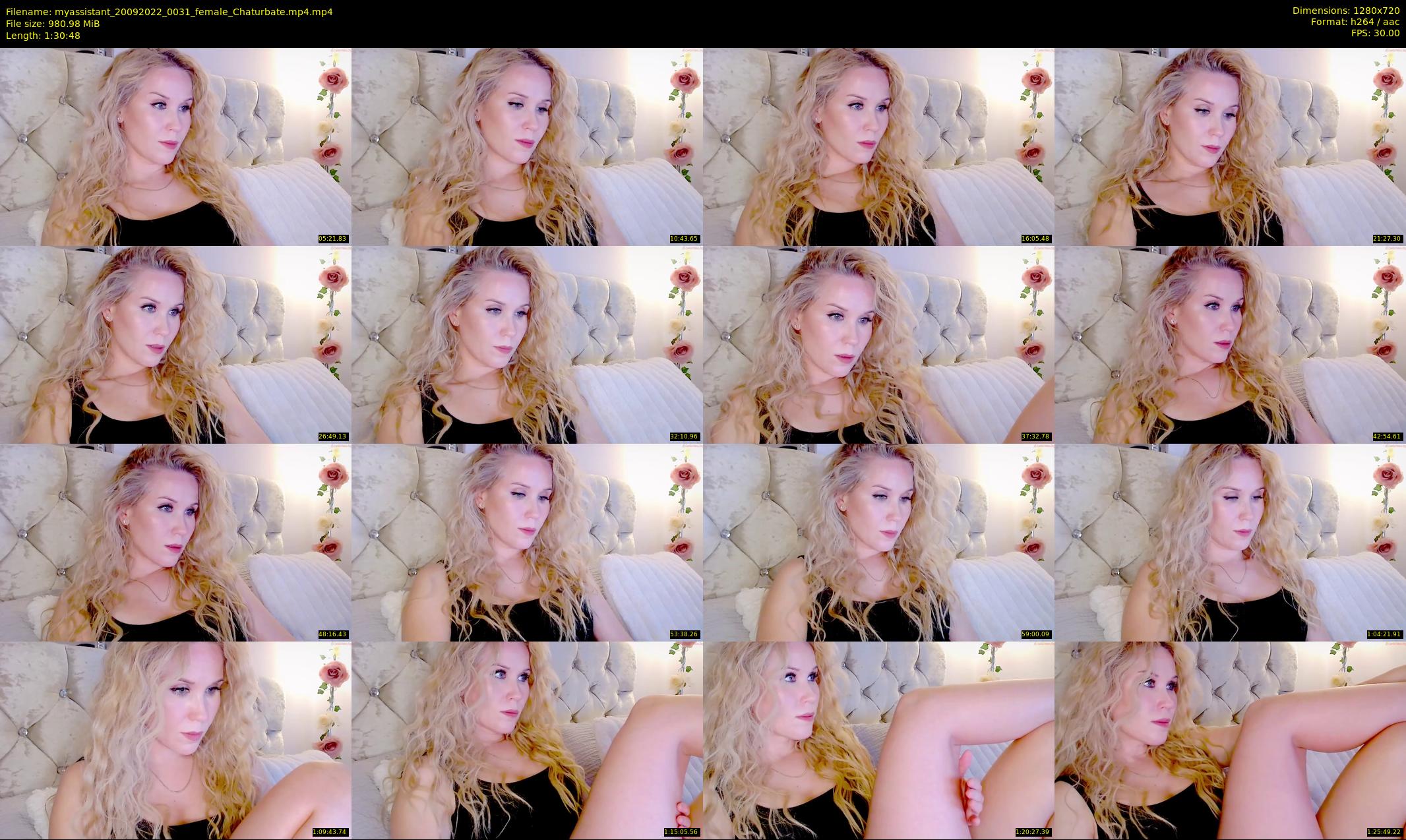 myassistant — 91 minute Chaturbate female cam show recording, 720p, Sep 20, 2022
