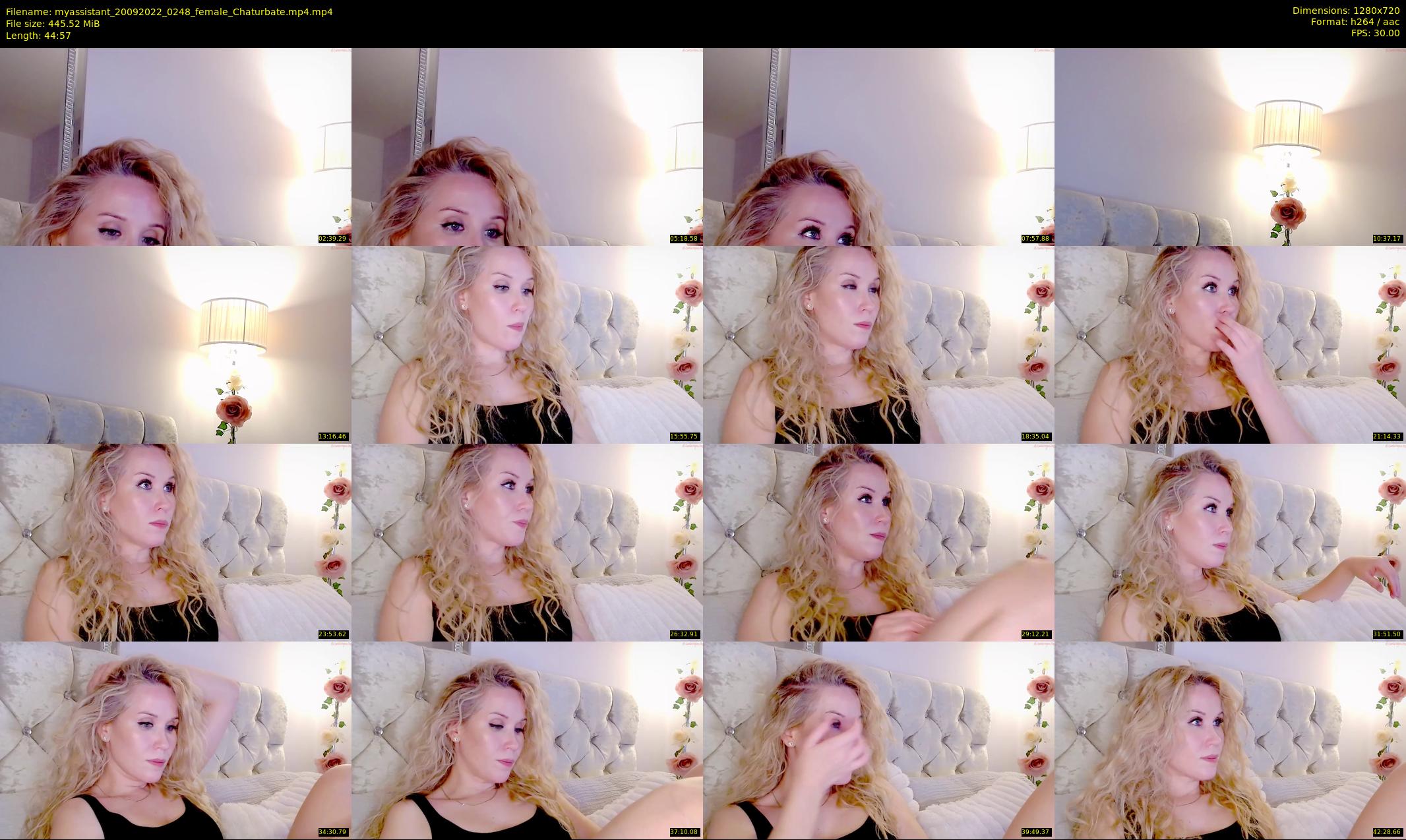 myassistant — 45 minute Chaturbate female cam show recording, 720p, Sep 20, 2022