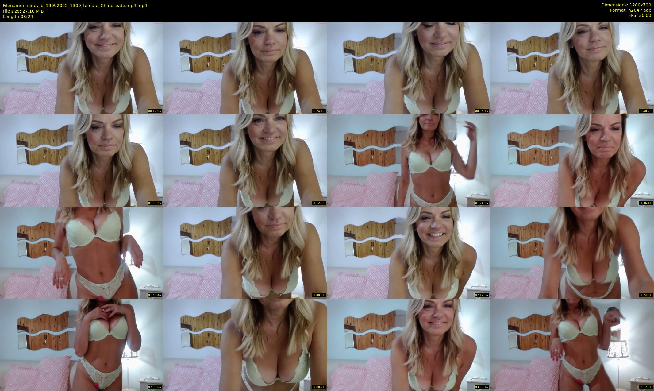 nancy_d — 4 minute Chaturbate female cam show recording, 720p, Sep 19, 2022