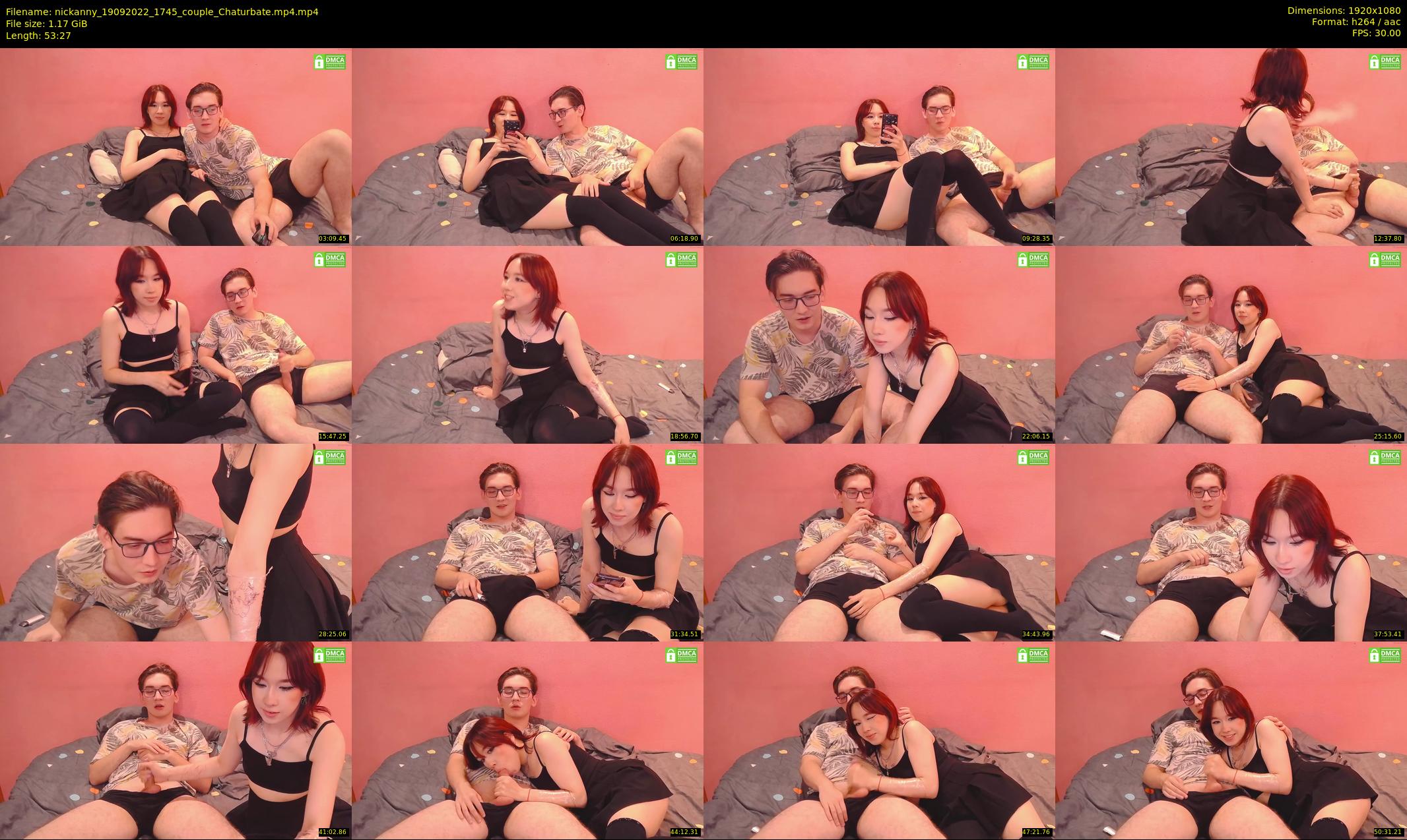 nickanny — 54 minute Chaturbate couple cam show recording, 1080p, Sep 19, 2022