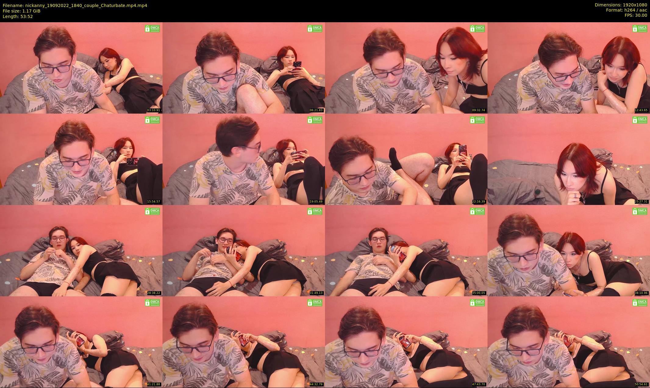 nickanny — 54 minute Chaturbate couple cam show recording, 1080p, Sep 19, 2022
