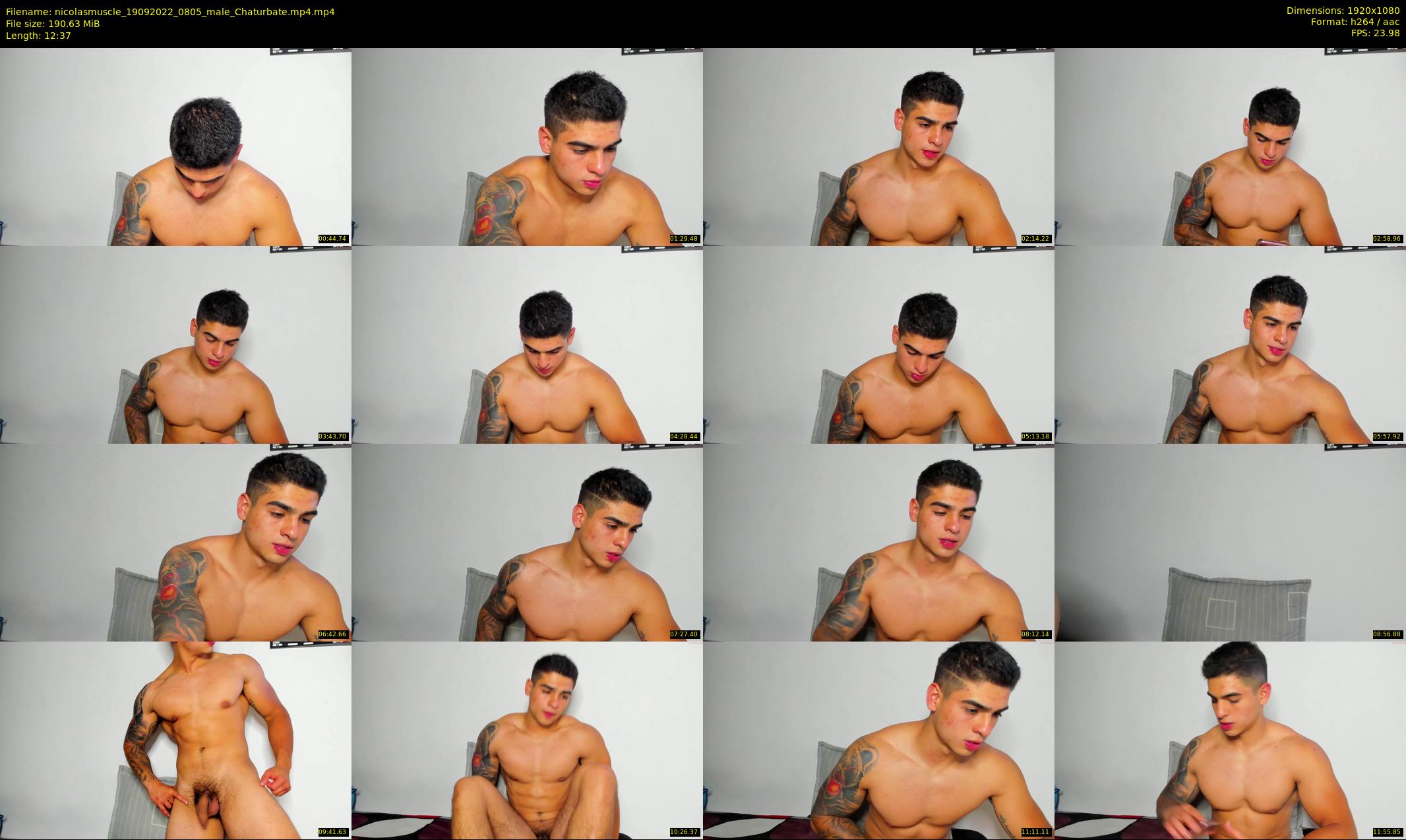 nicolasmuscle — 13 minute Chaturbate male cam show recording, 1080p, Sep 19, 2022