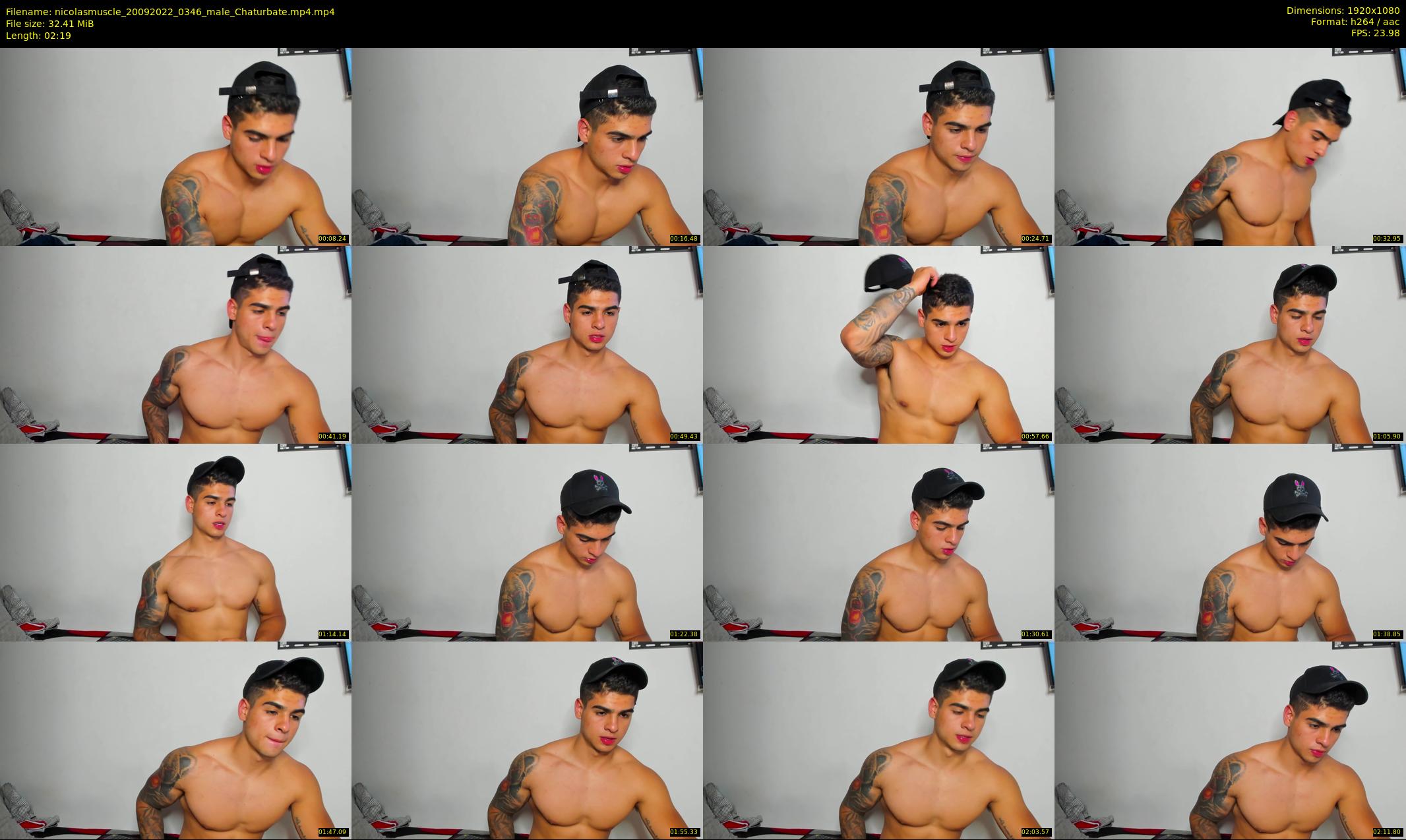 nicolasmuscle — 3 minute Chaturbate male cam show recording, 1080p, Sep 20, 2022