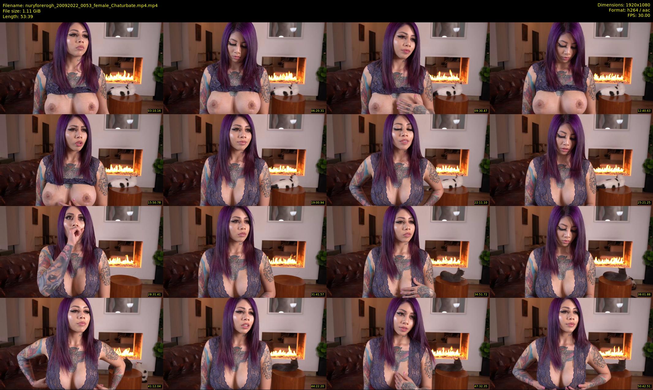 nuryforerogh — 54 minute Chaturbate female cam show recording, 1080p, Sep 20, 2022
