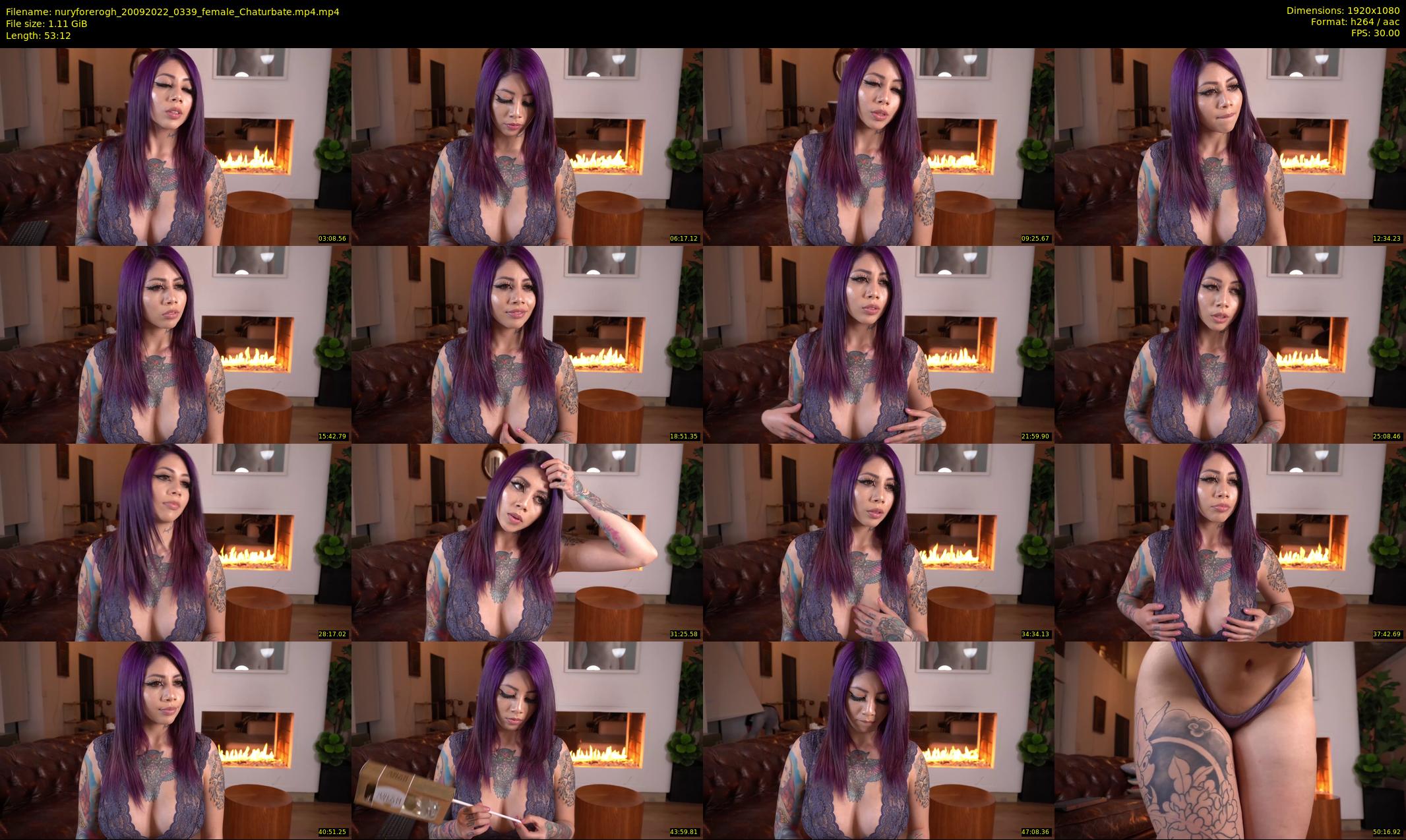 nuryforerogh — 54 minute Chaturbate female cam show recording, 1080p, Sep 20, 2022