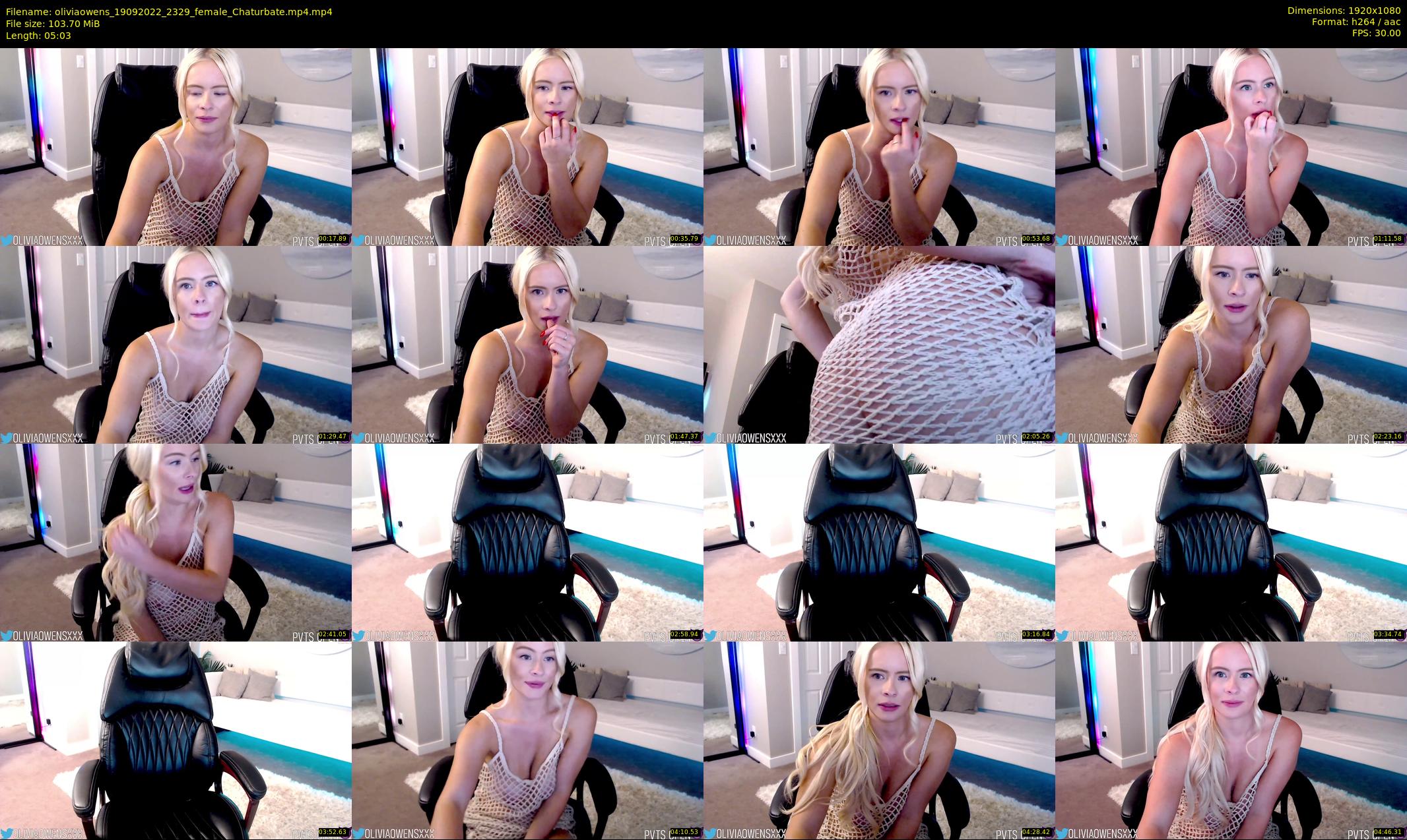 oliviaowens — 6 minute Chaturbate female cam show recording, 1080p, Sep 19, 2022