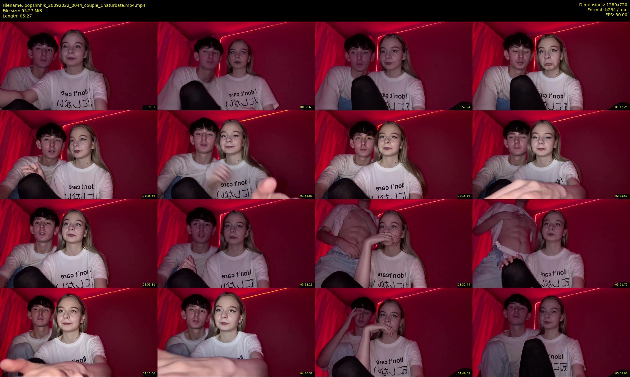 popshhhik — 6 minute Chaturbate couple cam show recording, 720p, Sep 20, 2022