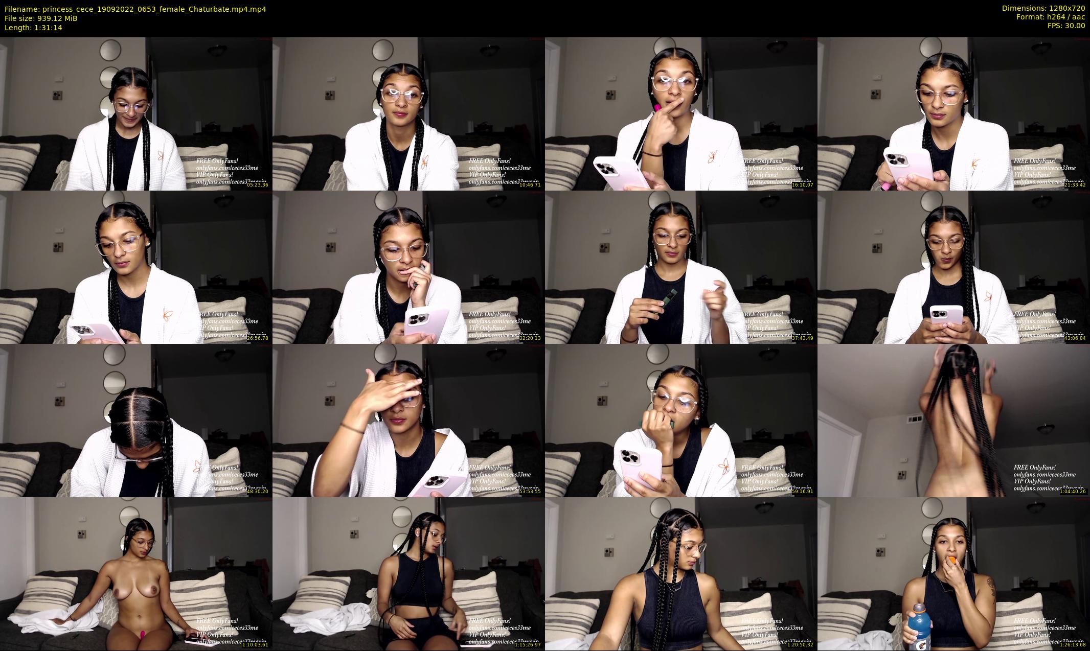 princess_cece — 92 minute Chaturbate female cam show recording, 720p, Sep 19, 2022