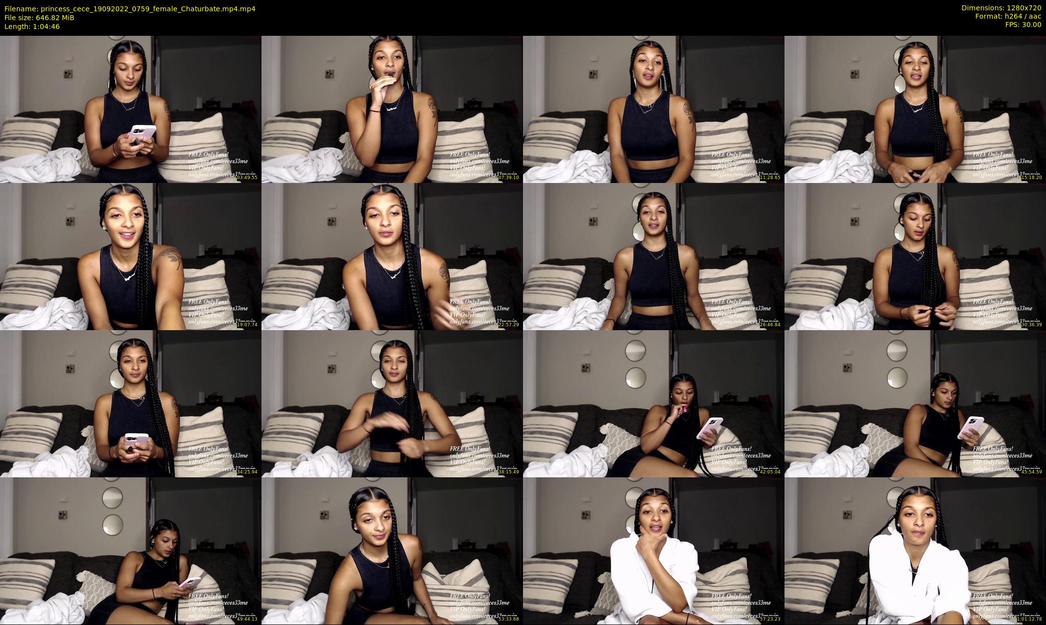 princess_cece — 65 minute Chaturbate female cam show recording, 720p, Sep 19, 2022