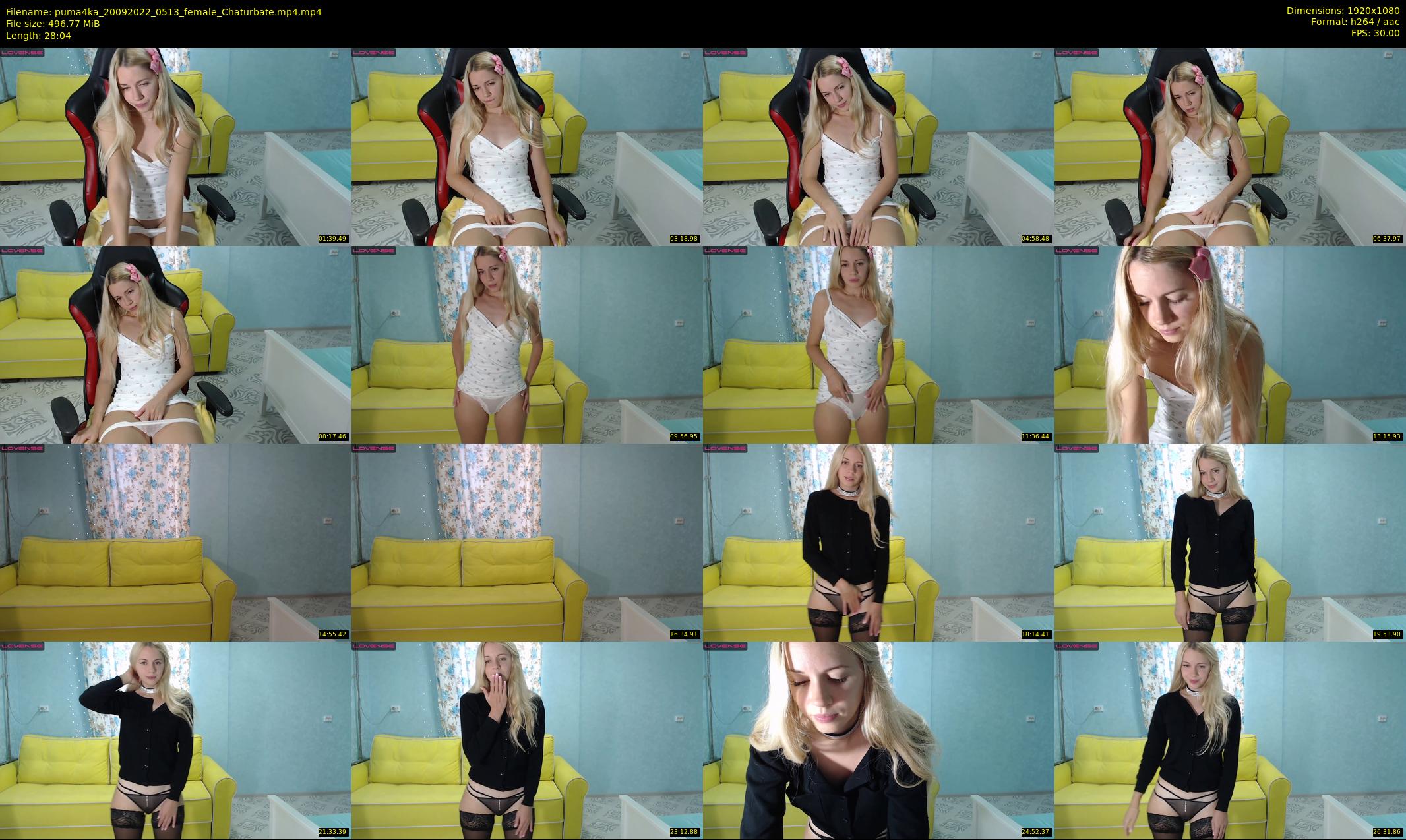 puma4ka — 29 minute Chaturbate female cam show recording, 1080p, Sep 20, 2022