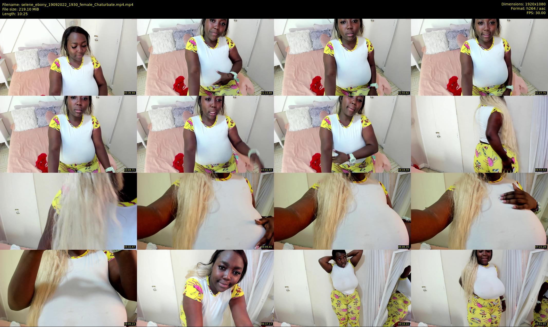 selene_ebony — 11 minute Chaturbate female cam show recording, 1080p, Sep 19, 2022
