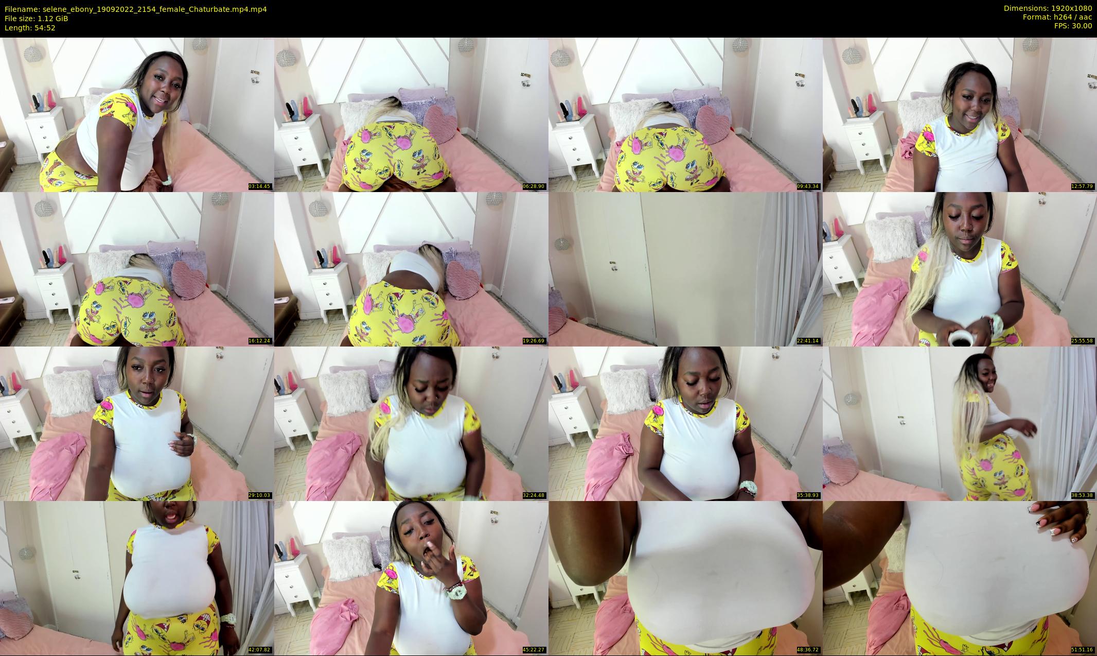 selene_ebony — 55 minute Chaturbate female cam show recording, 1080p, Sep 19, 2022