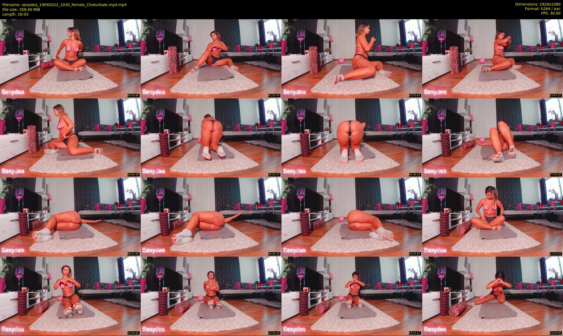 sexydea — 17 minute Chaturbate female cam show recording, 1080p, Sep 19, 2022