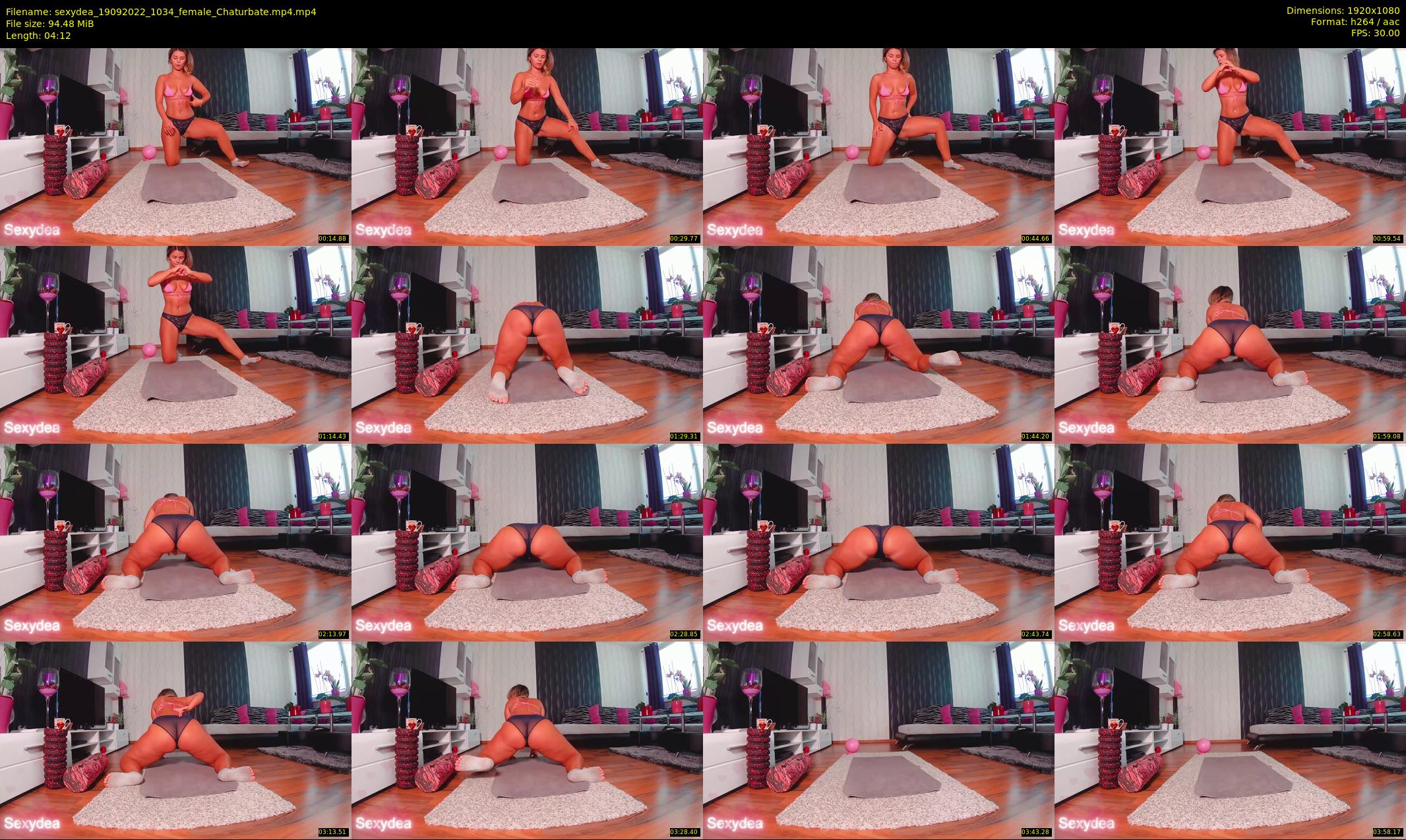 sexydea — 5 minute Chaturbate female cam show recording, 1080p, Sep 19, 2022