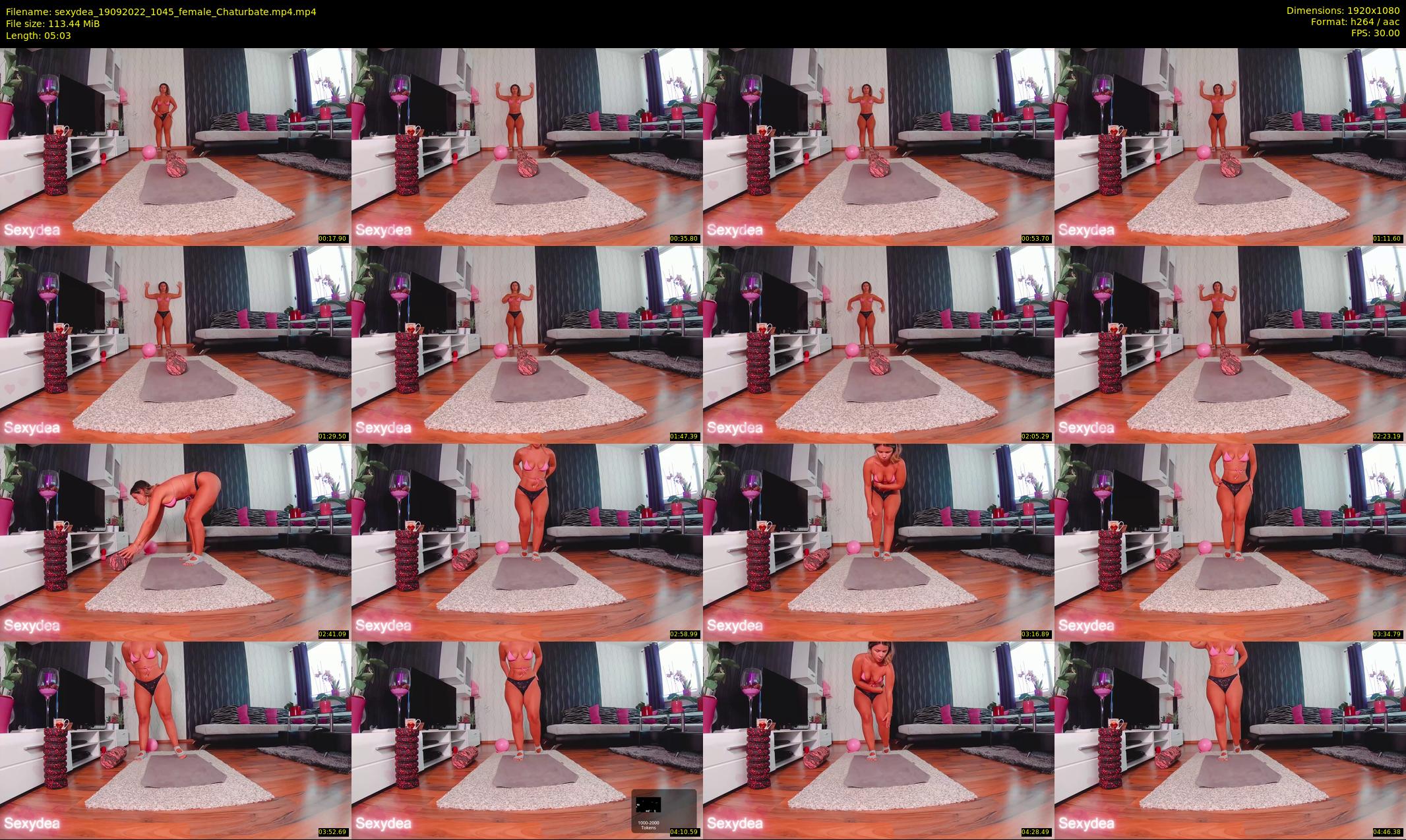 sexydea — 6 minute Chaturbate female cam show recording, 1080p, Sep 19, 2022