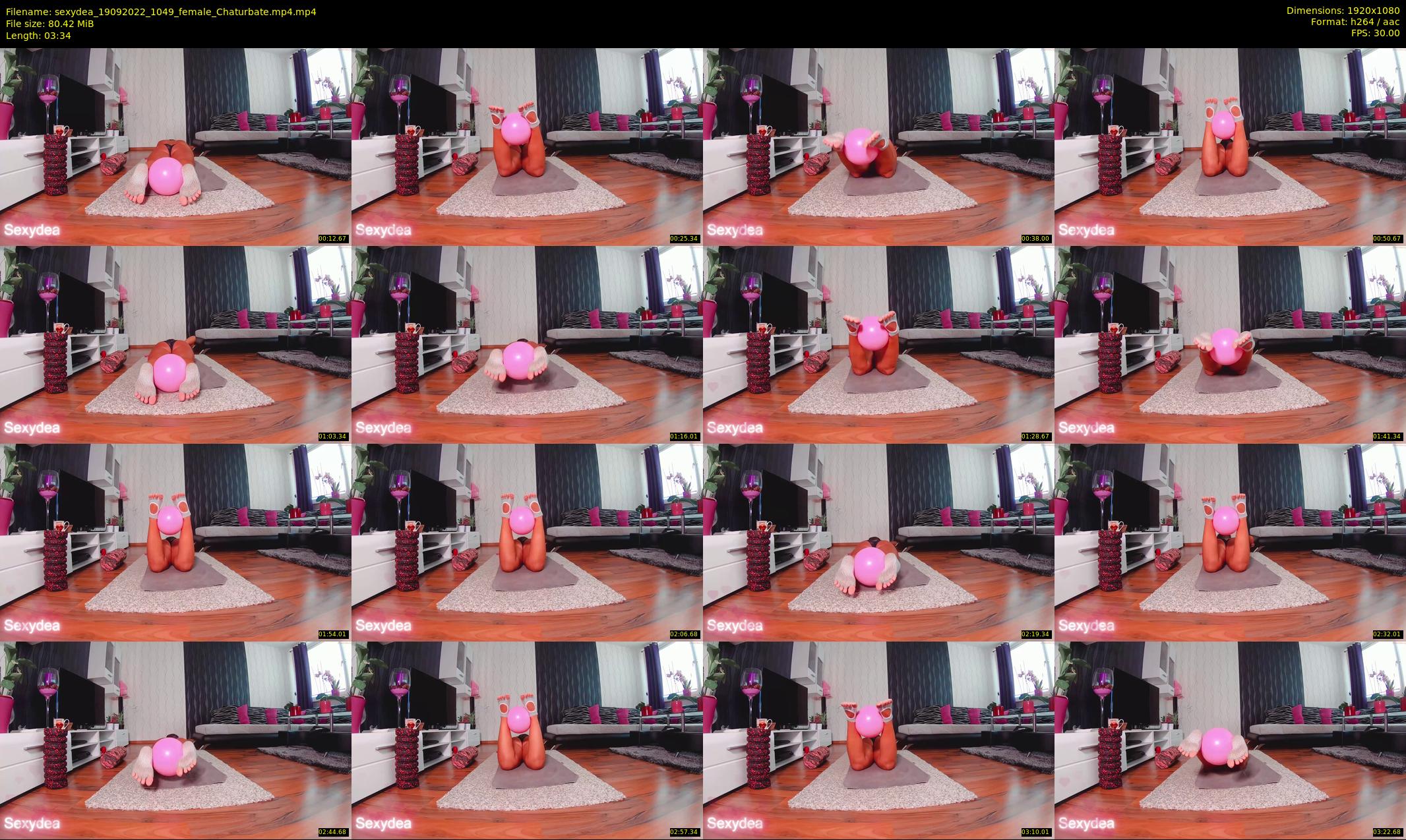 sexydea — 4 minute Chaturbate female cam show recording, 1080p, Sep 19, 2022
