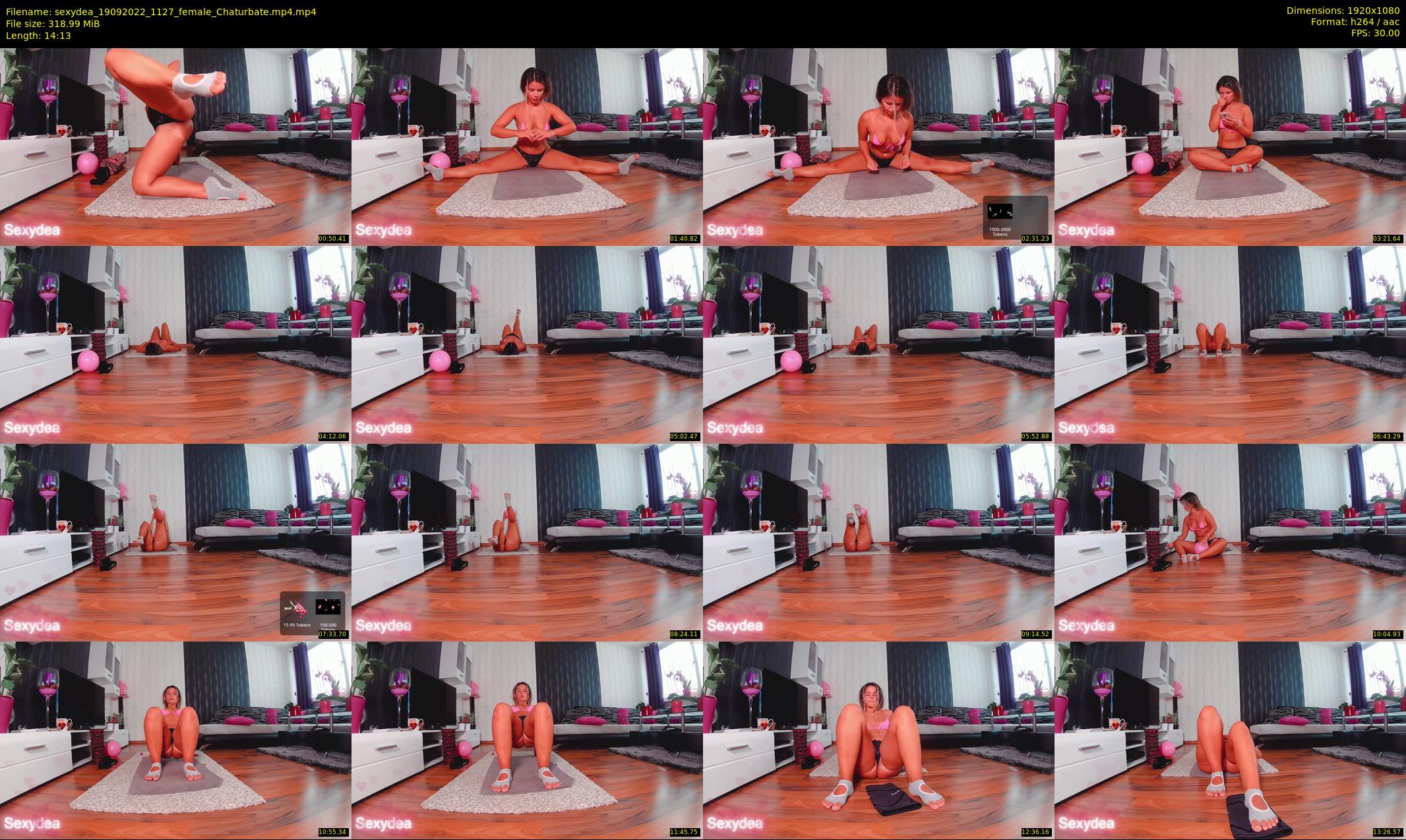 sexydea — 15 minute Chaturbate female cam show recording, 1080p, Sep 19, 2022