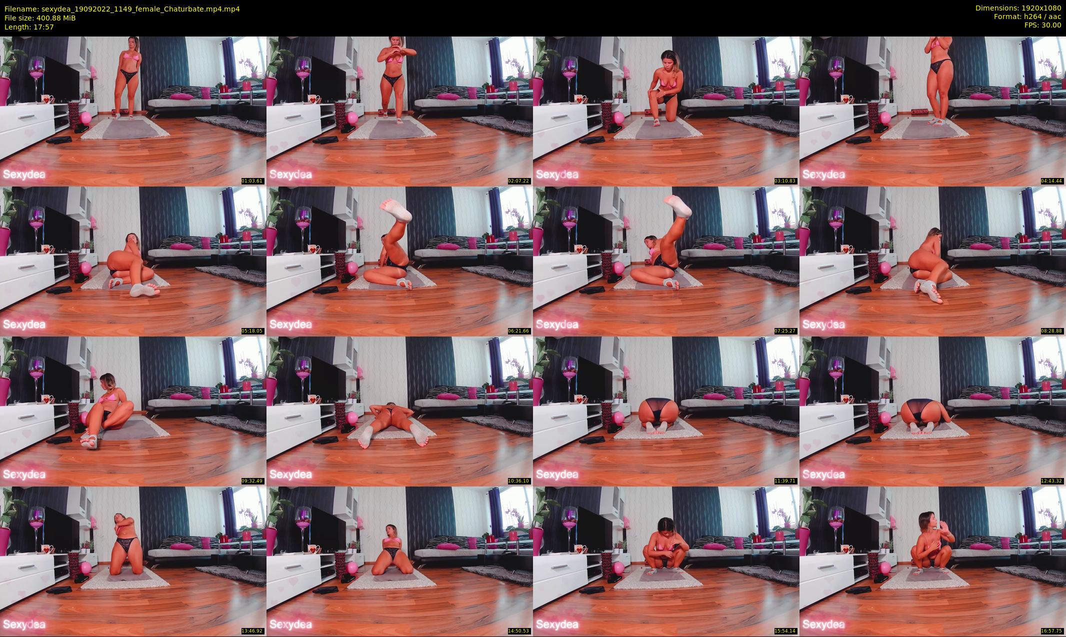 sexydea — 18 minute Chaturbate female cam show recording, 1080p, Sep 19, 2022