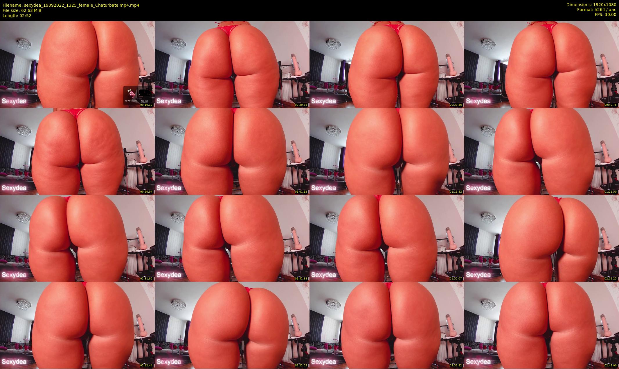 sexydea — 3 minute Chaturbate female cam show recording, 1080p, Sep 19, 2022
